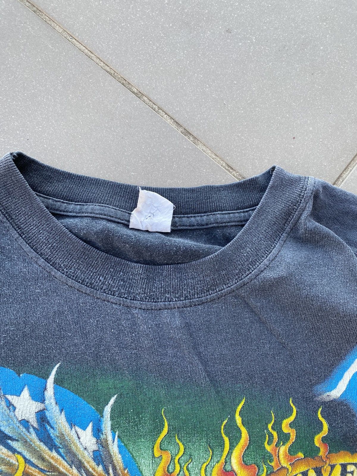 Vintage Travis scott Vintage thunder lightening USA eagle 90s tee Size US XL / EU 56 / 4 - 5 Thumbnail