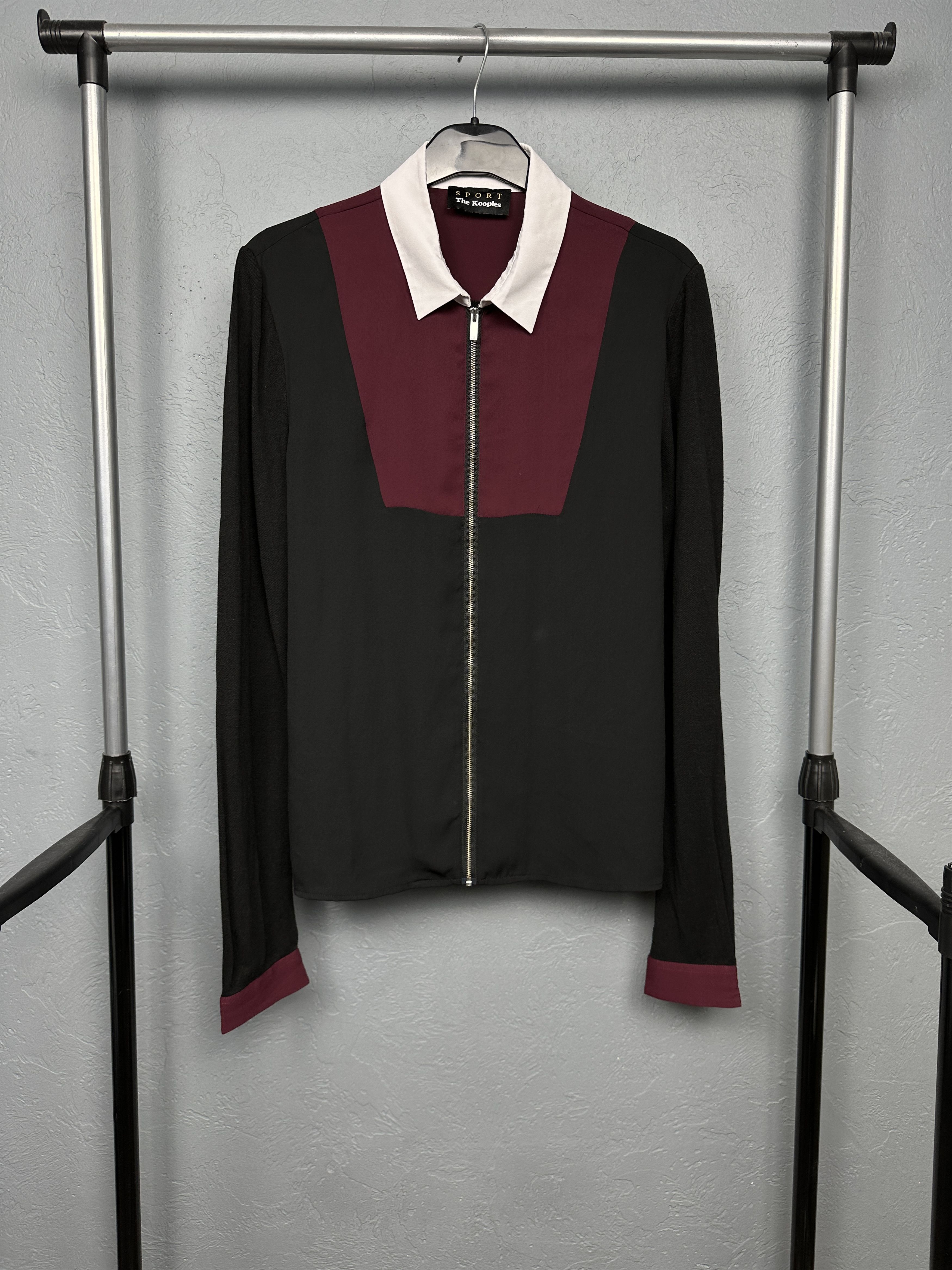 The Kooples The Kooples Sport Full Zip Collared Blouse Shirt Size M / US 6-8 / IT 42-44 - 1 Thumbnail