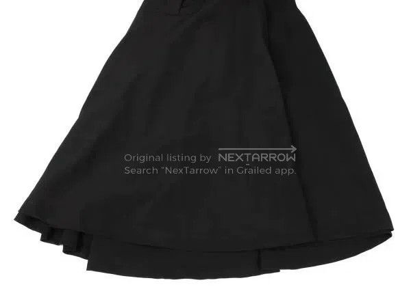 Comme des Garcons Comme Des Garcons size M Black vintage design half skirt Size 23" - 6 Thumbnail