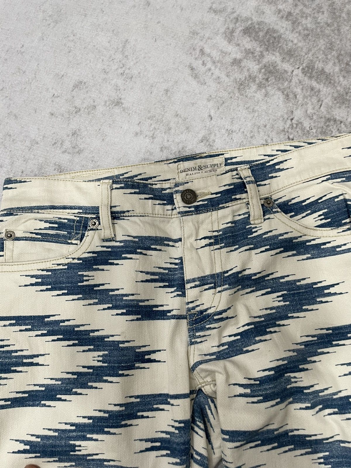 RRL Ralph Lauren 2000s- Polo ralph lauren double RL Etnis denim Size US 29 - 4 Thumbnail