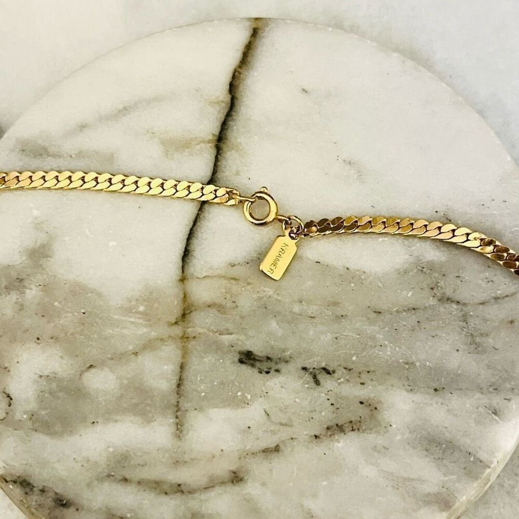 Vintage Vintage Kramer Serpentine Chain Necklace Gold 22” Signed Size ONE SIZE - 3 Thumbnail