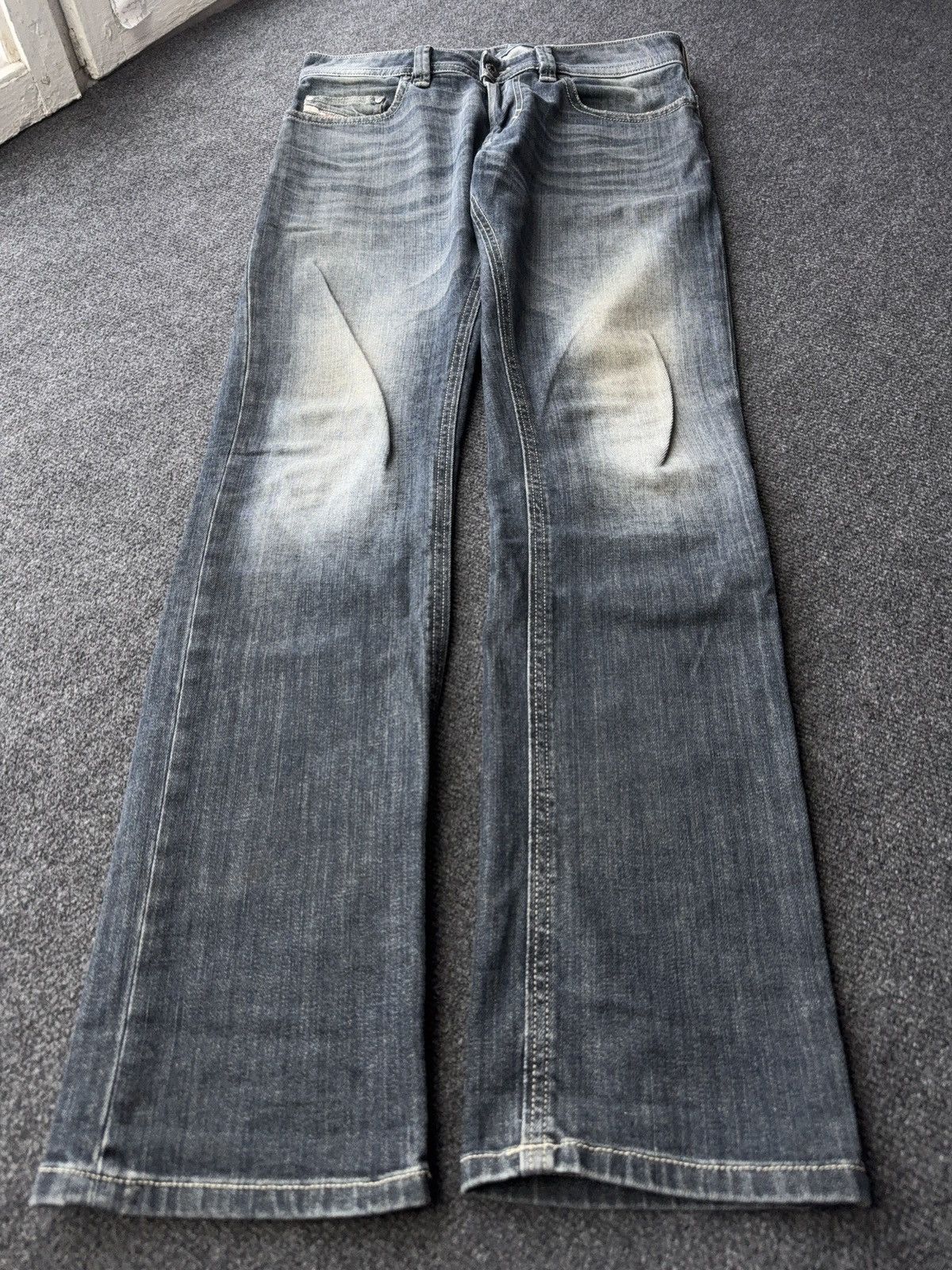 Diesel Luxury 00s Diesel Thavar Slim Skinny Washed Blue Jeans W30 Size US 30 / EU 46 - 2 Thumbnail