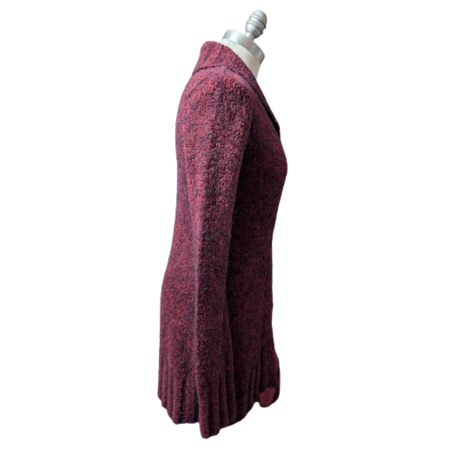 Free People Free People Burgundy Long Knit Cardigan Womens Size S/P USED Size S / US 4 / IT 40 - 2 Thumbnail