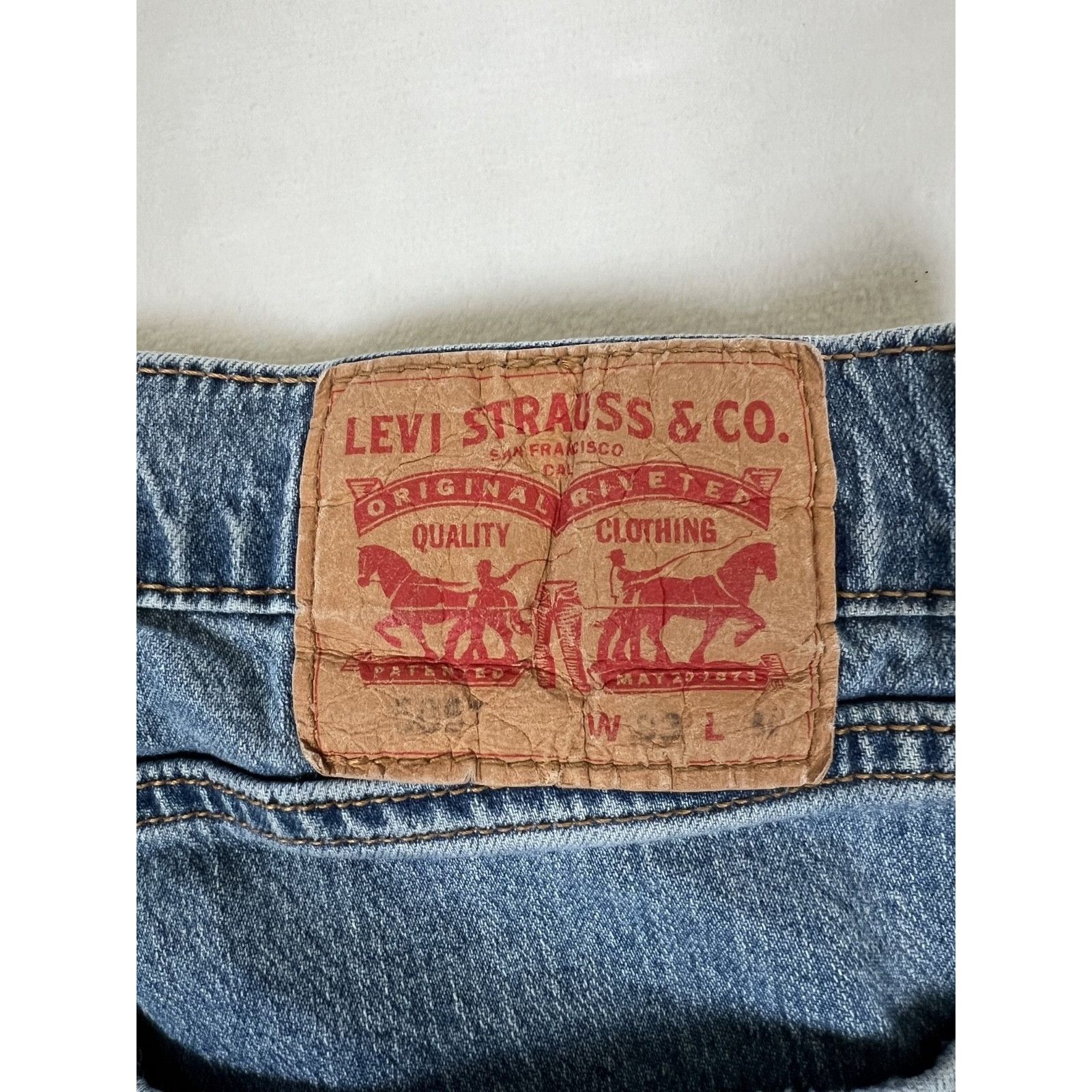 Levi's Levis 505 Jeans Mens 32x30 Blue Denim Regular Straight Mediu Size US 32 / EU 48 - 7 Thumbnail