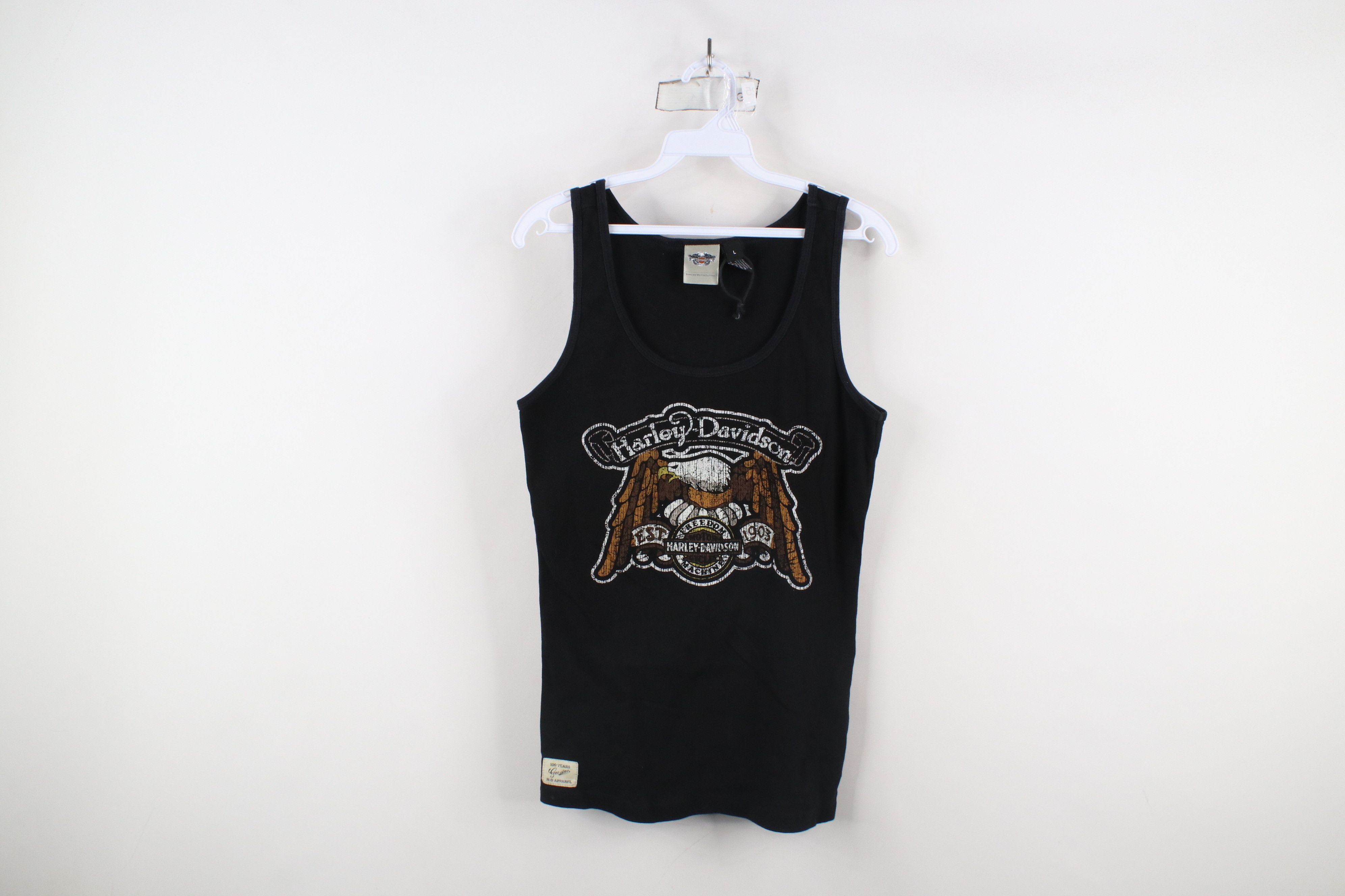 Harley Davidson × Vintage Deadstock Vintage Y2K Harley Davidson Tank Top T-Shirt USA Size L / US 10 / IT 46 - 1 Thumbnail