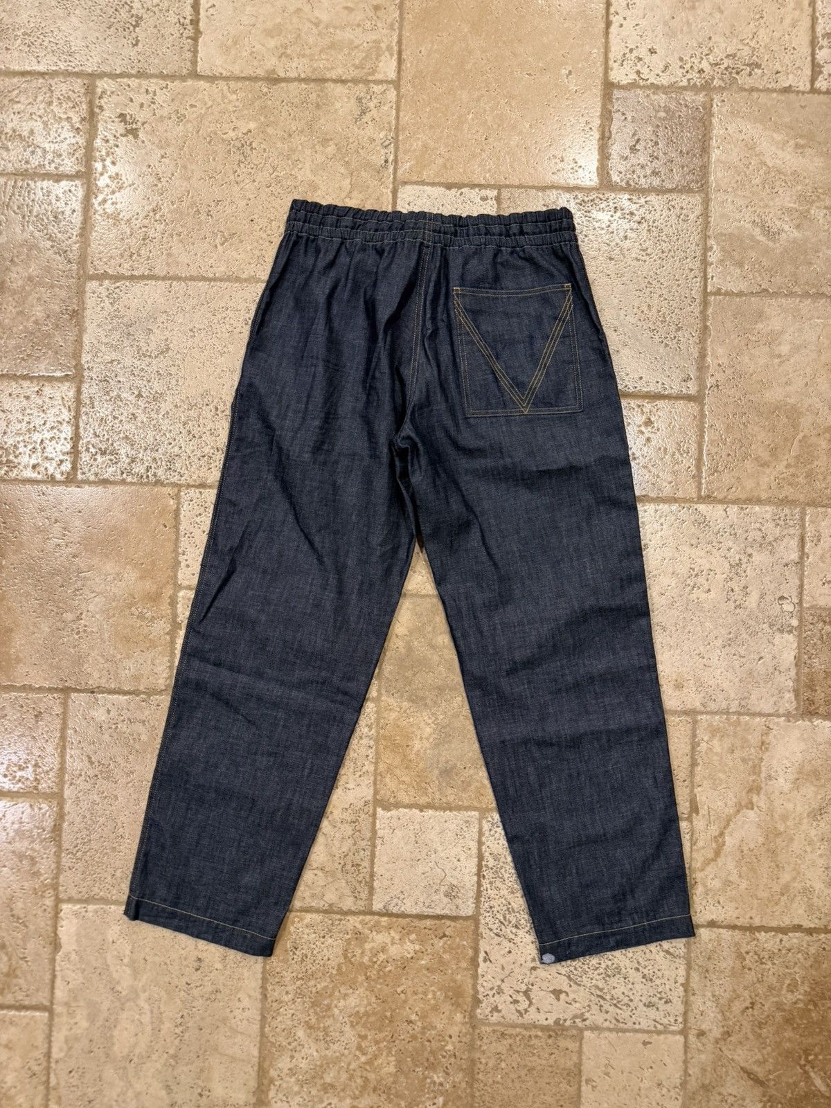 Bottega Veneta Bottega Veneta Elastic Waist V-Stitch Indigo Denim Trousers Size US 34 / EU 50 - 8 Thumbnail