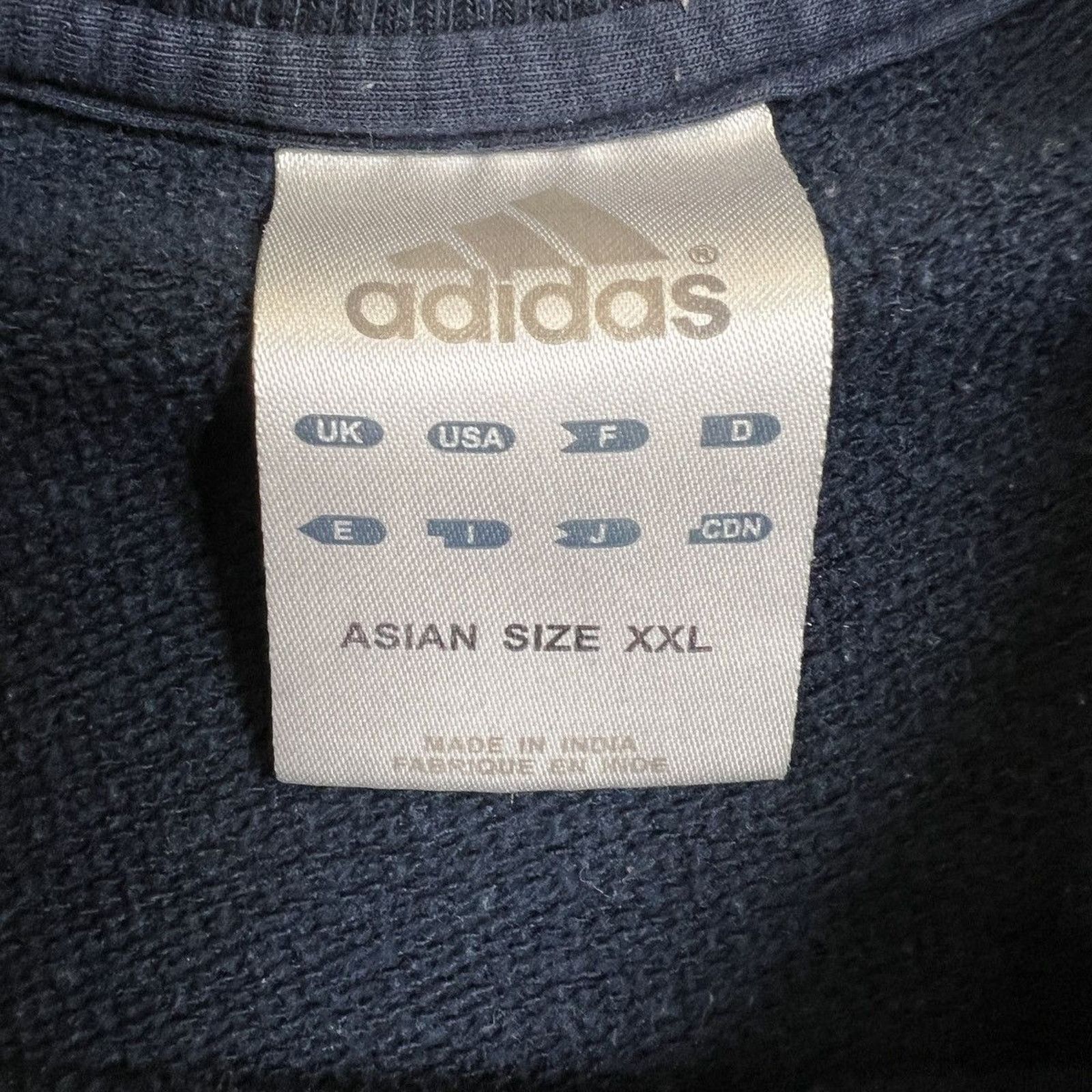 Adidas × Vintage Adidas Sweatshirt Essential 3 Stripe Spell Out Pullover Crew Size US XL / EU 56 / 4 - 5 Thumbnail