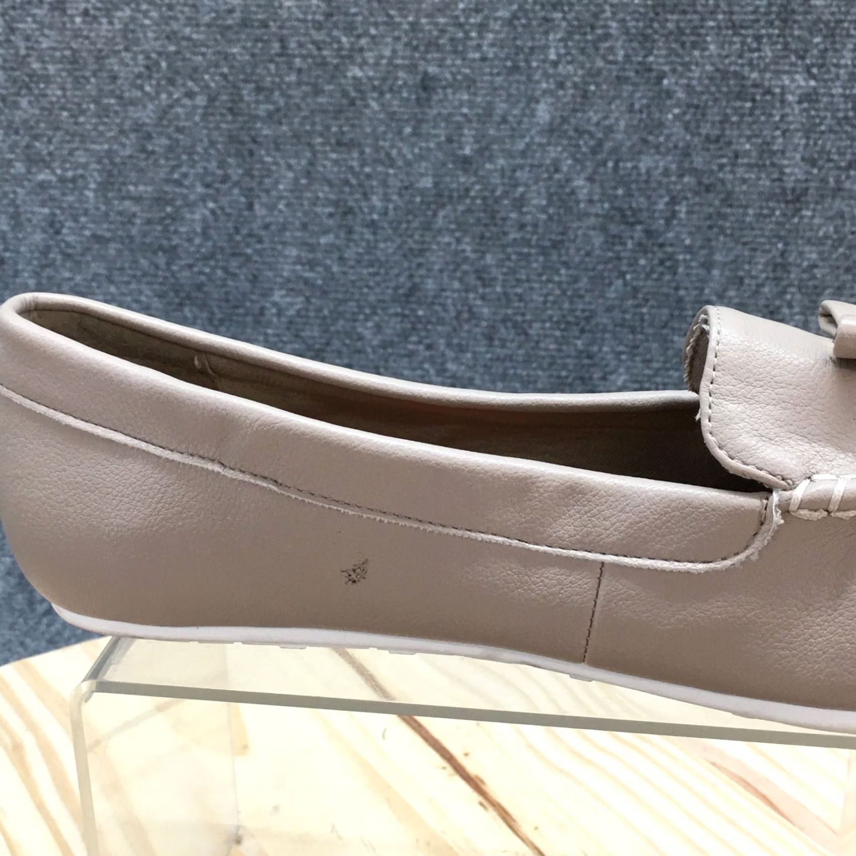 Nautica Nautica Shoes Womens 9.5 Loafer Brown Faux Leather Slip On Bow Low Top Size L / US 10 / IT 46 - 3 Thumbnail