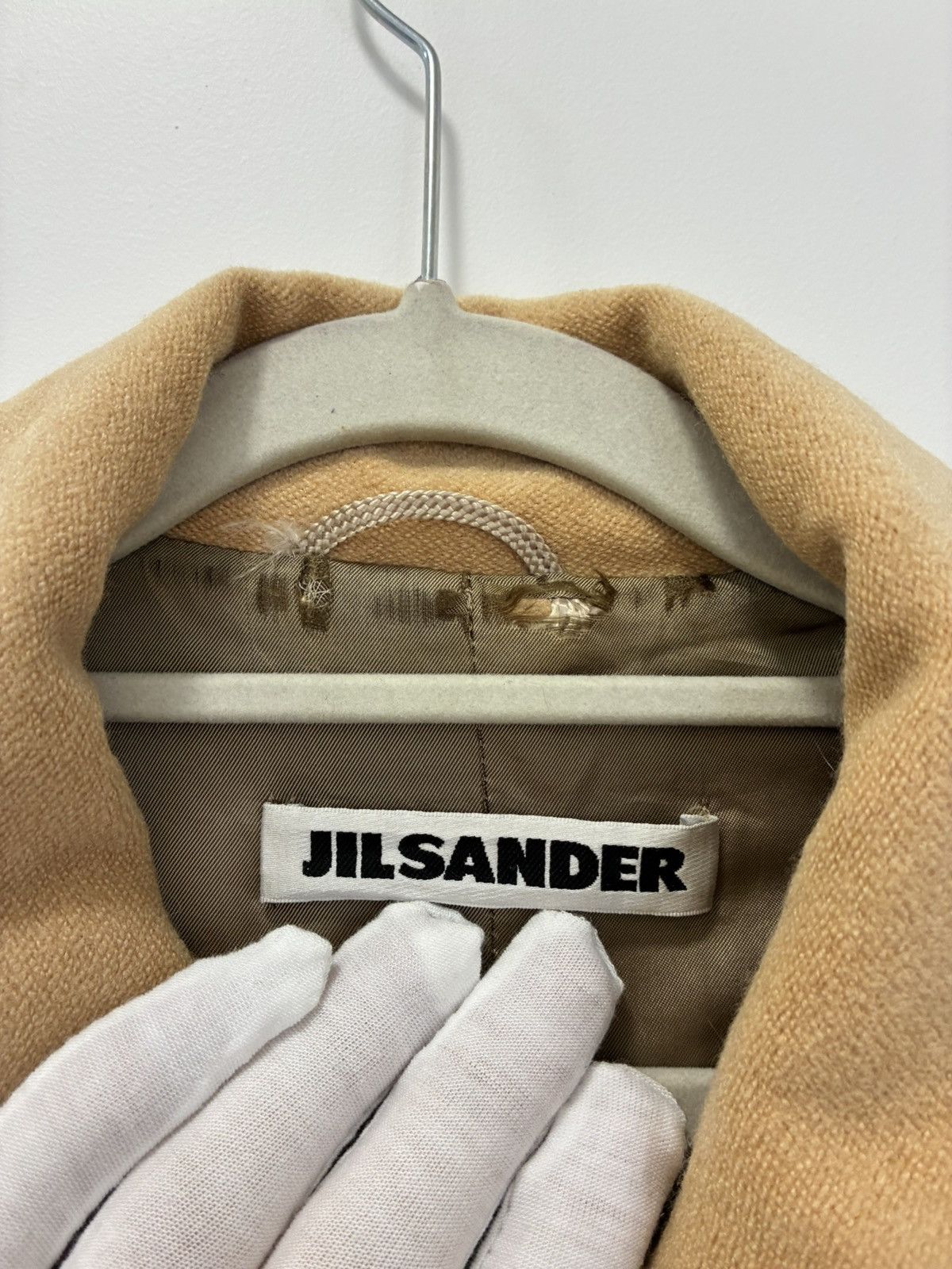 Jil Sander Vintage Made in Italy Jil Sander Camel Wool-Blend Long Coat Size M / US 6-8 / IT 42-44 - 12 Thumbnail