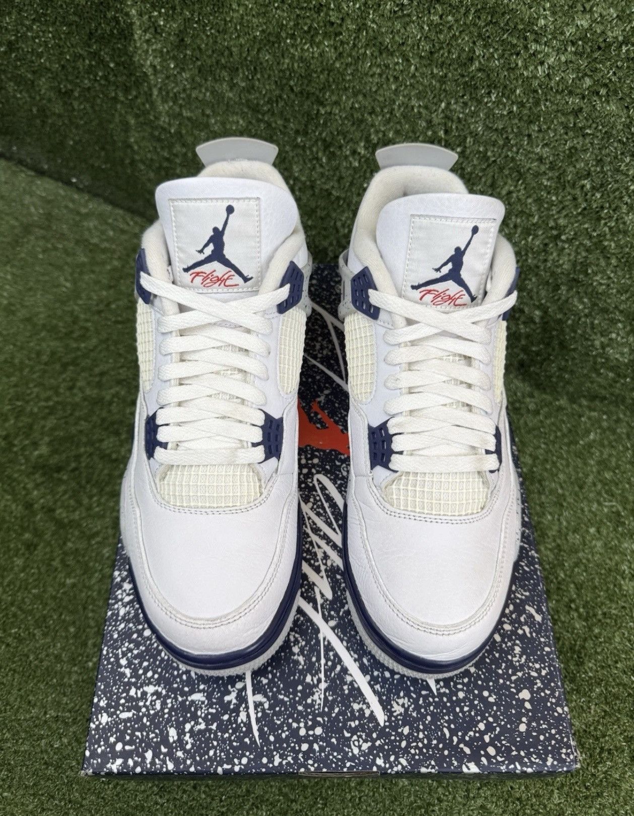 Jordan Brand Jordan 4 retro Midnight Navy Size US 9.5 / EU 42-43 - 3 Thumbnail