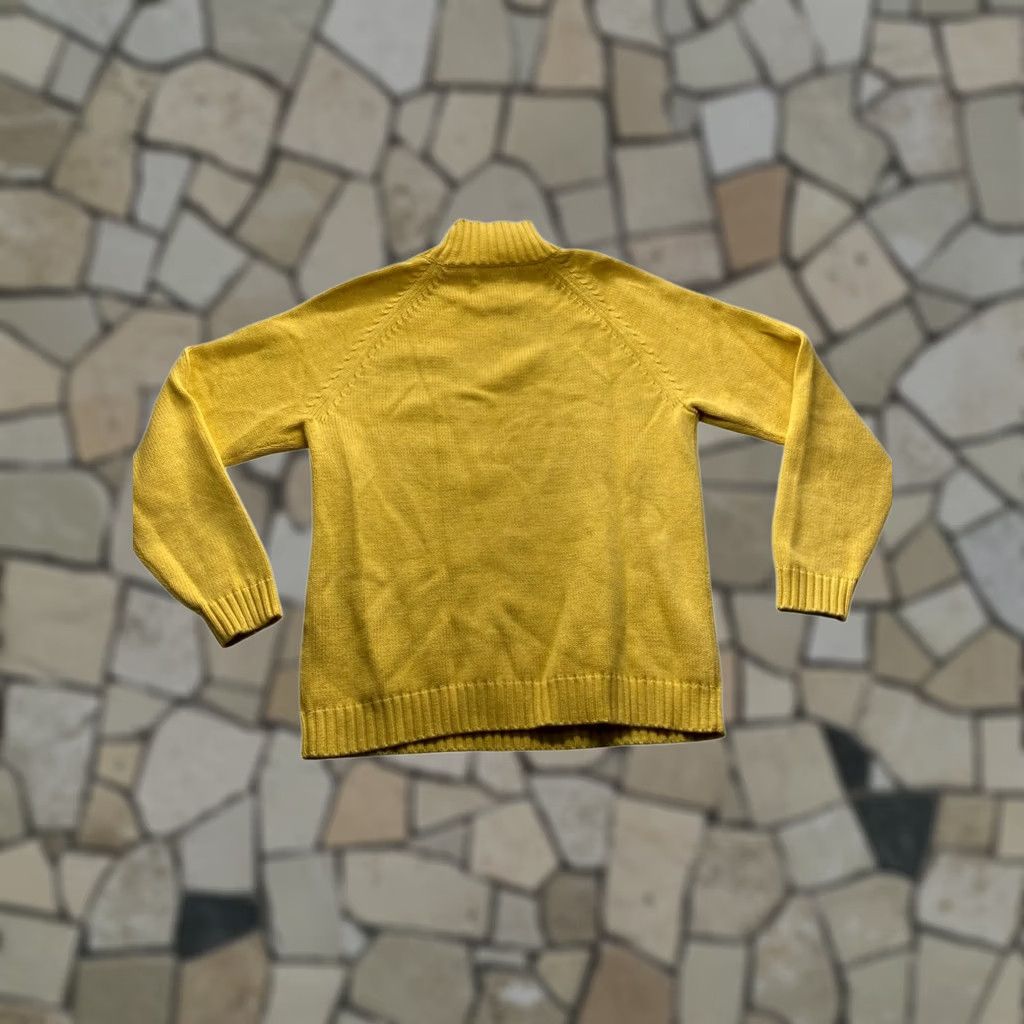 Lands' End VINTAGE Lands End Women’s Turtleneck Sweater Medium Yellow Pullover Cotton Womens Mens? Size M / US 6-8 / IT 42-44 - 1 Thumbnail