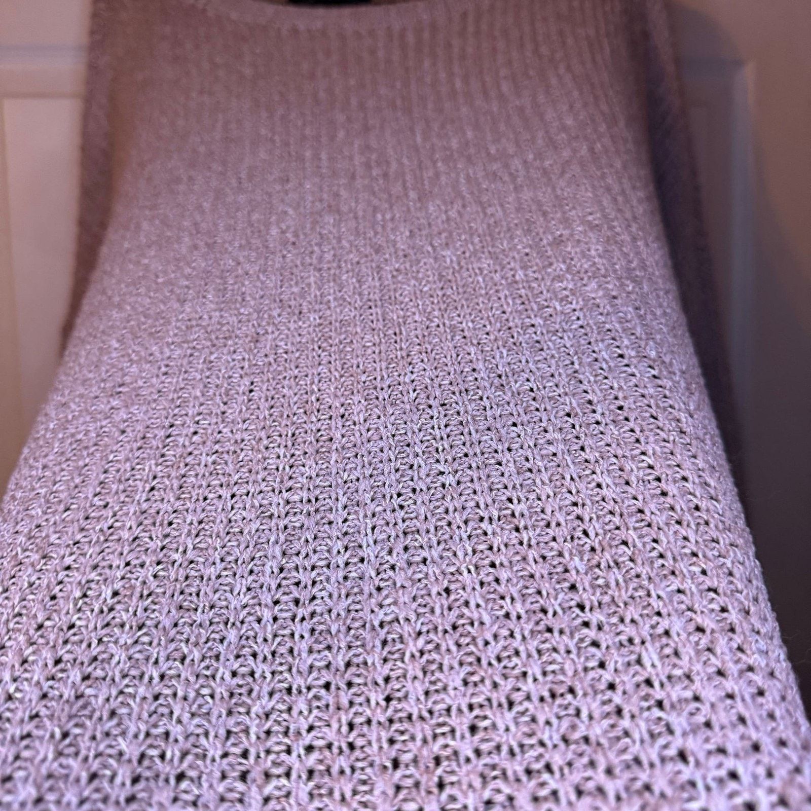 & Other Stories Chris & Carol Light Purple Open Knit Relaxed Sweater Women Size 3XL / US 20-22 - 2 Thumbnail