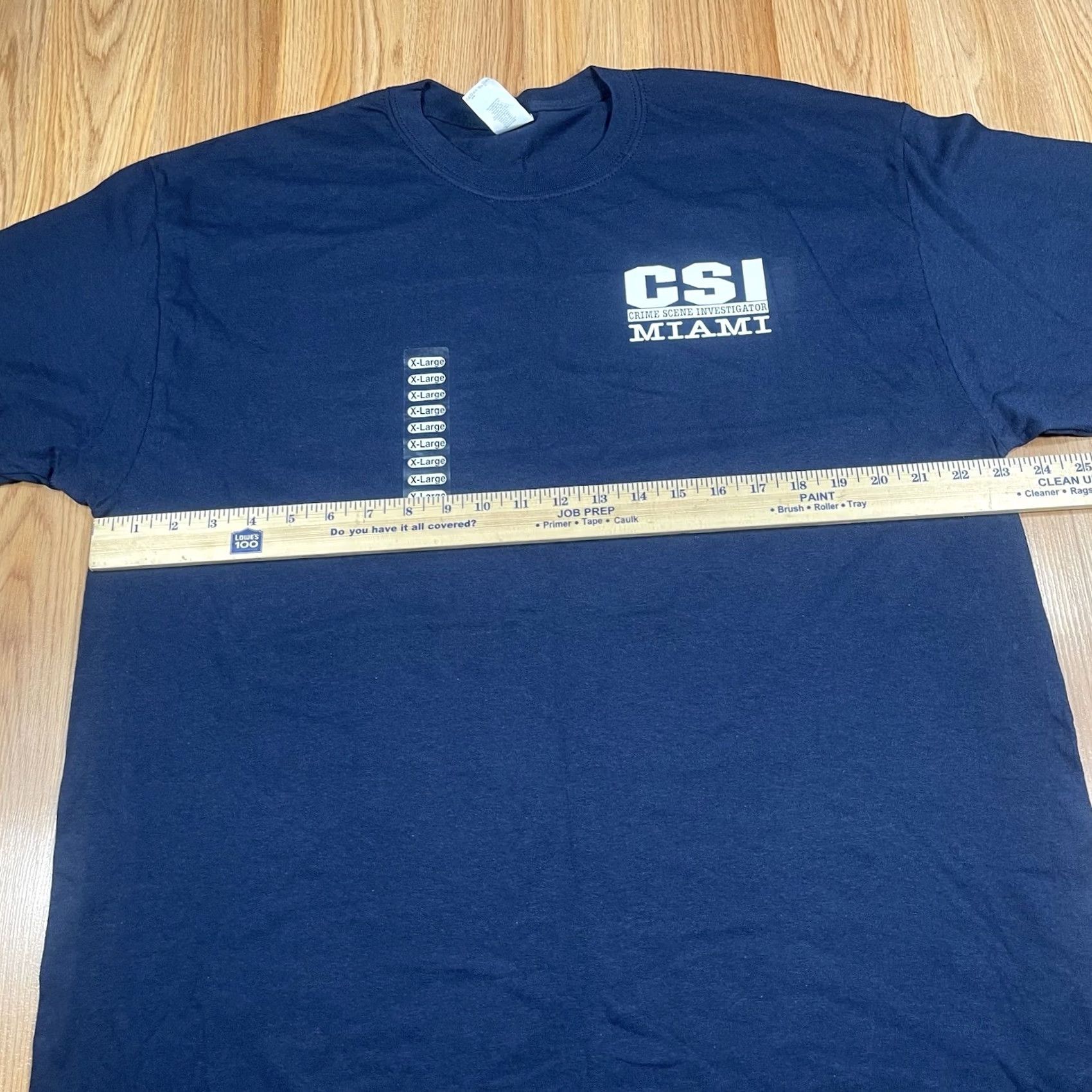 Gildan Gildan T-Shirt Mens XL Extra Large CrewNeck Short Sleeve Heavy Cotton CSI Miami Blue Classic Logo Summer Men’s T-Shirt XS? Size US XL / EU 56 / 4 - 5 Thumbnail