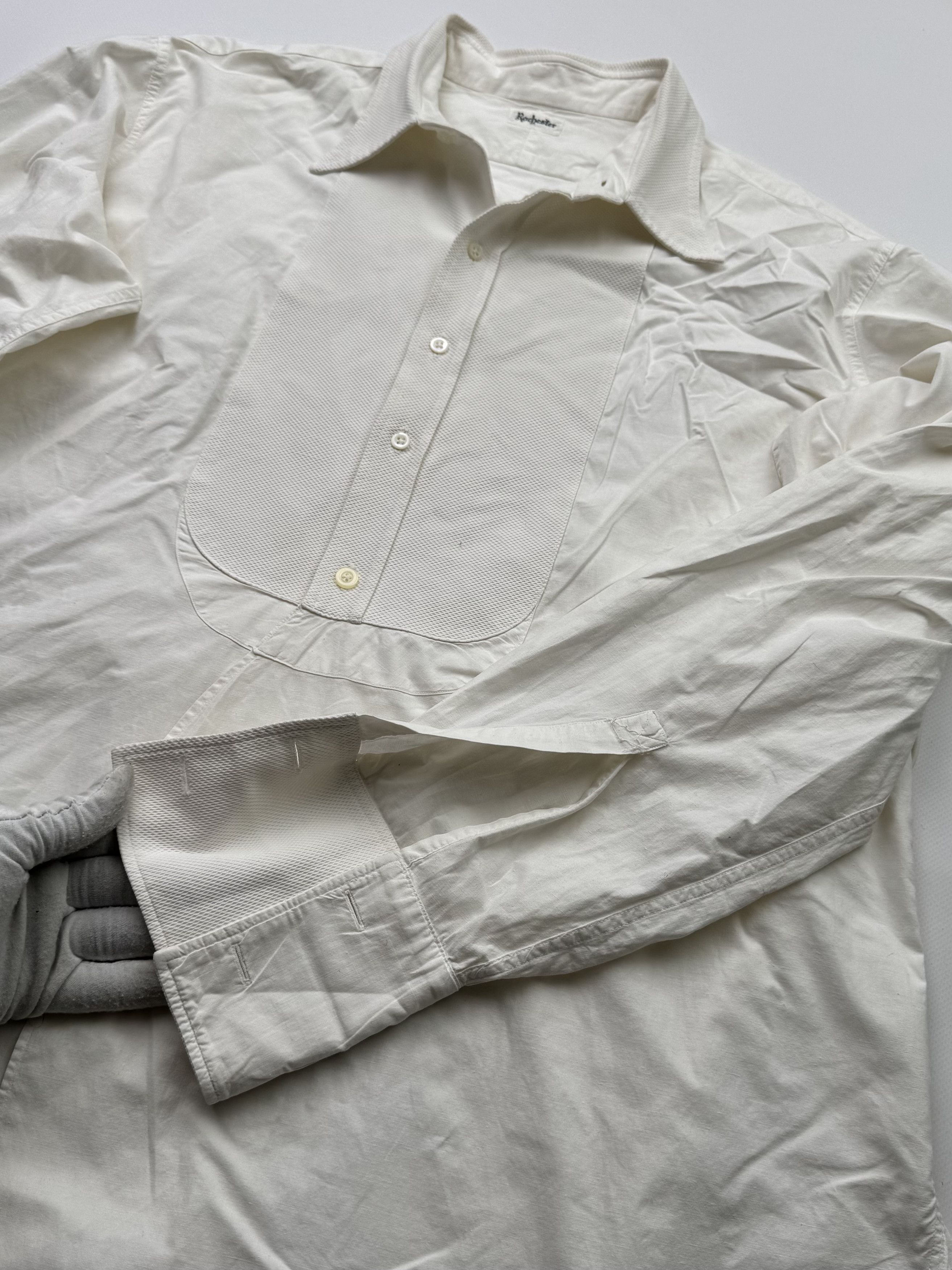 Yohji Yamamoto Vintage Asymmetry Shirt Yohji Style B689(V324)E2 Size US M / EU 48-50 / 2 - 4 Thumbnail