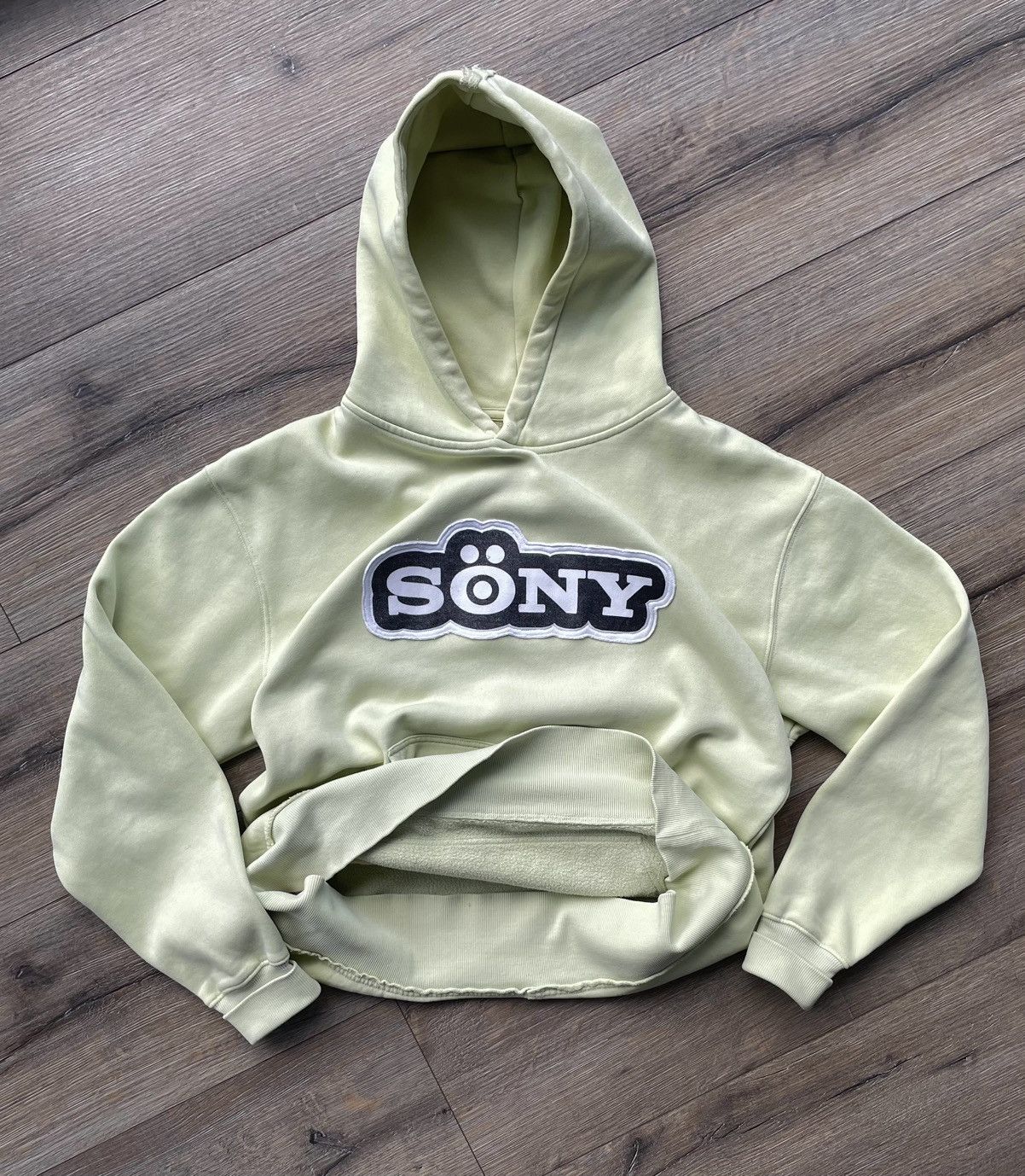 Vintage Custom Tailored Jun Penélope Hoodie Mintgreen Rare Size US M / EU 48-50 / 2 - 1 Thumbnail