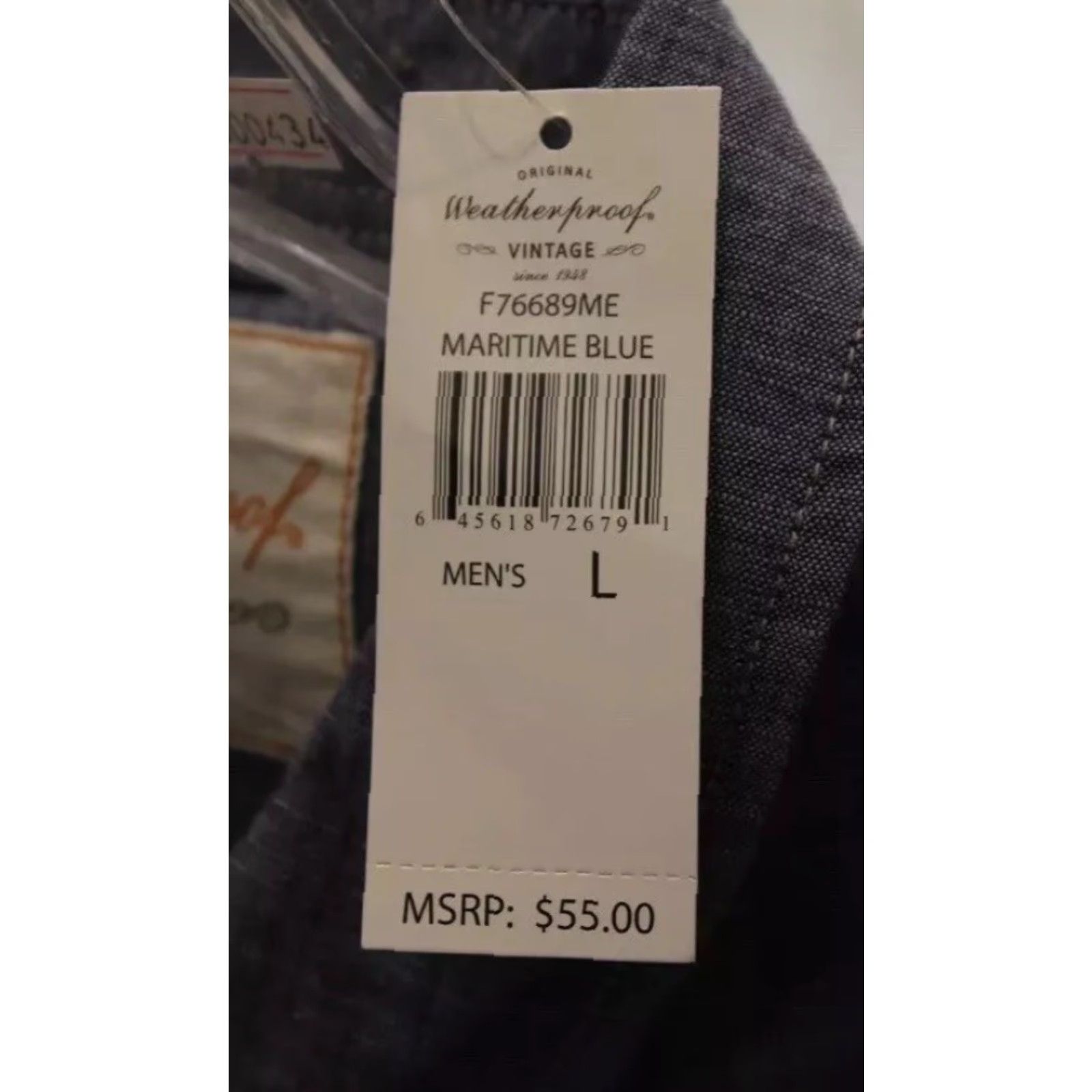 Weatherproof Weatherproof Mens Maritime Blue Heather Button-Up Dress Shirt Size L User: Weatherproof Mens Maritime Blue Heather Button-Up Dress Shirt Size L Size 42R - 3 Thumbnail