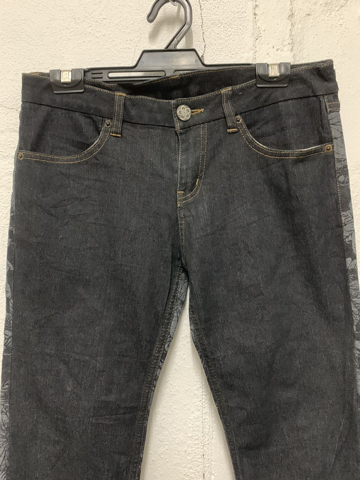 Japanese Brand Ai Lince Jeans Flora Size 30" / US 8 / IT 44 - 3 Thumbnail