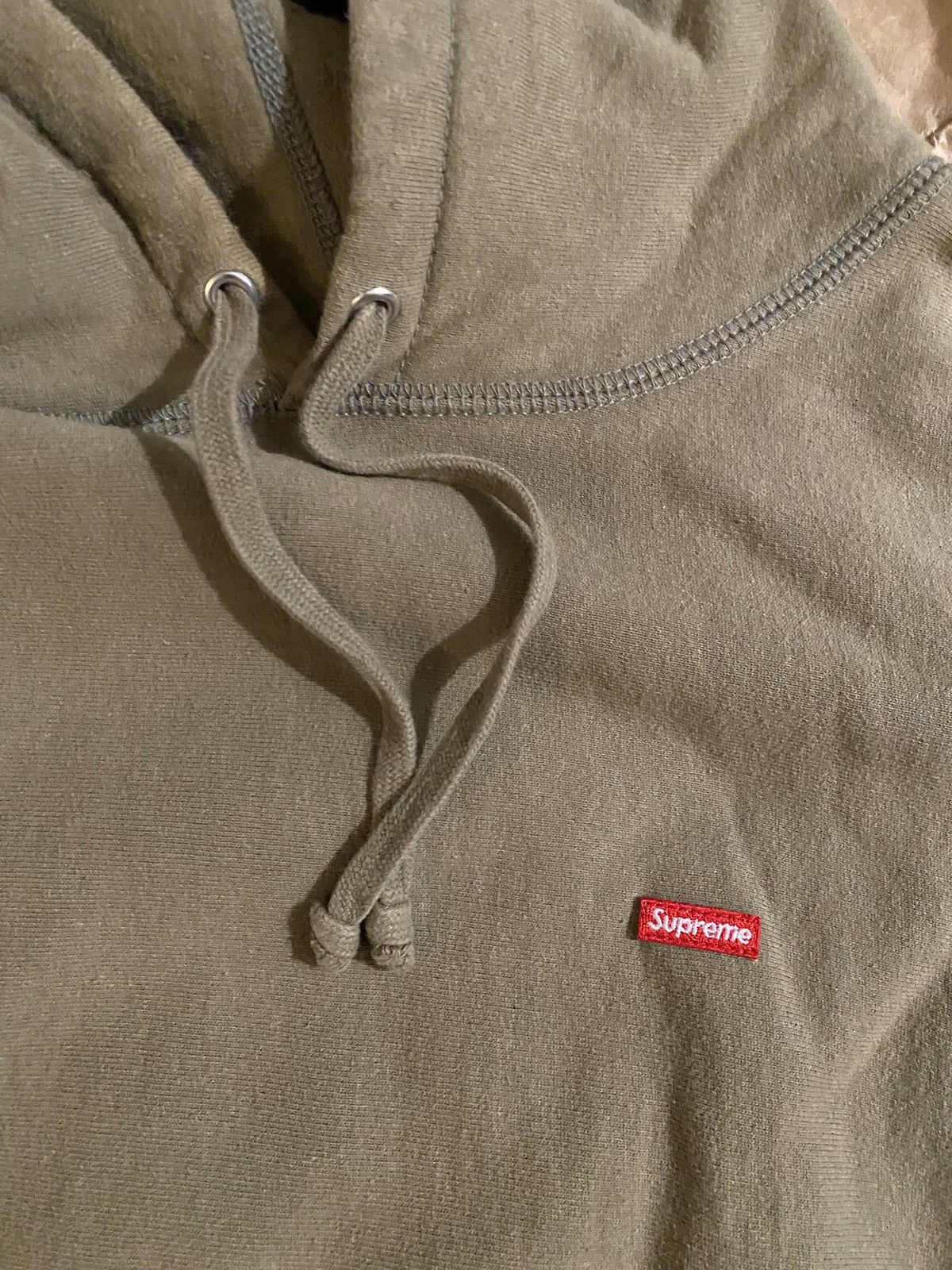 Supreme Supreme Olive Mini Small Box Logo Hoodie Size US L / EU 52-54 / 3 - 2 Thumbnail
