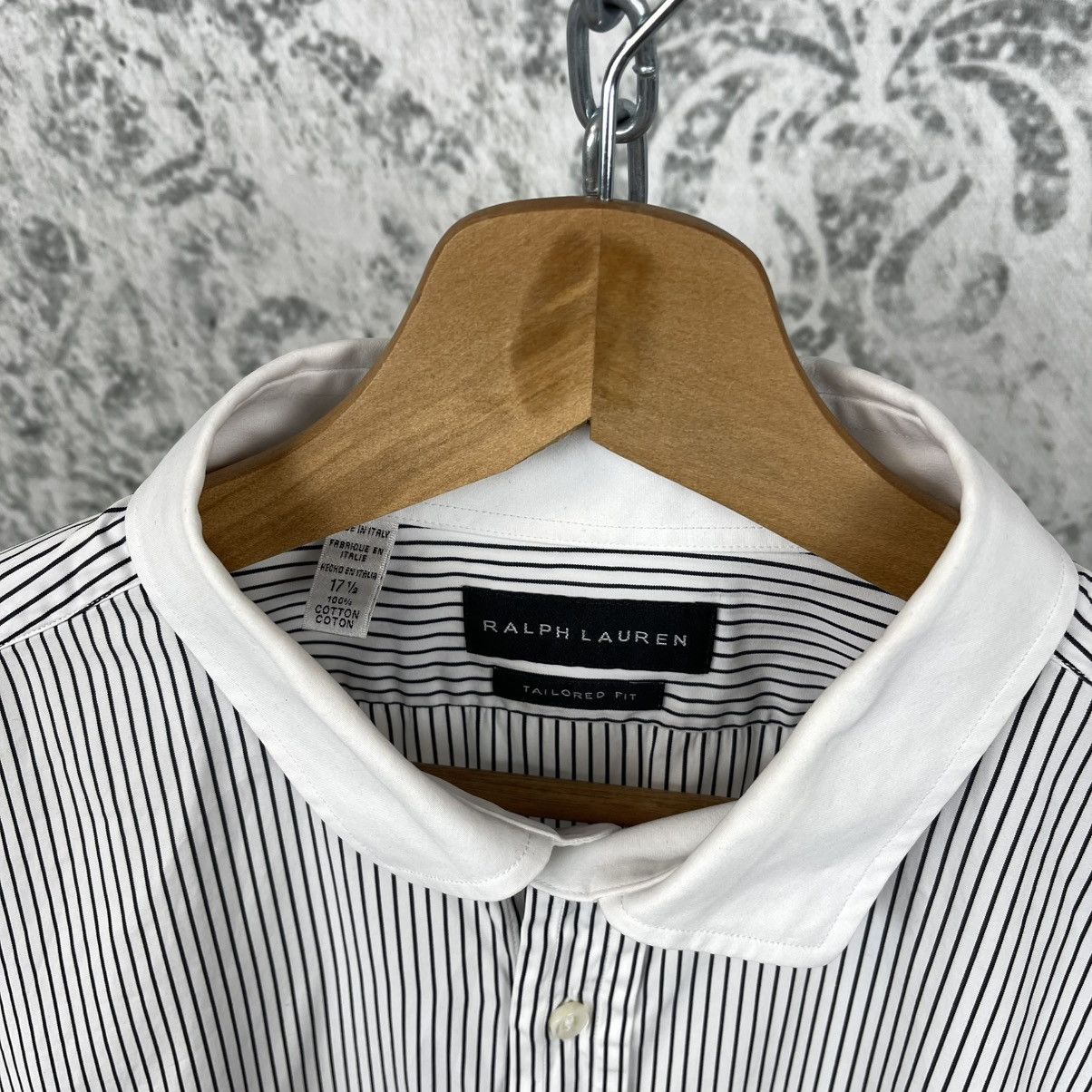 Ralph Lauren × Ralph Lauren Black Label RALPH LAUREN BLACK LABEL STRIPED SHIRT MADE IN ITALY Size US XL / EU 56 / 4 - 2 Thumbnail