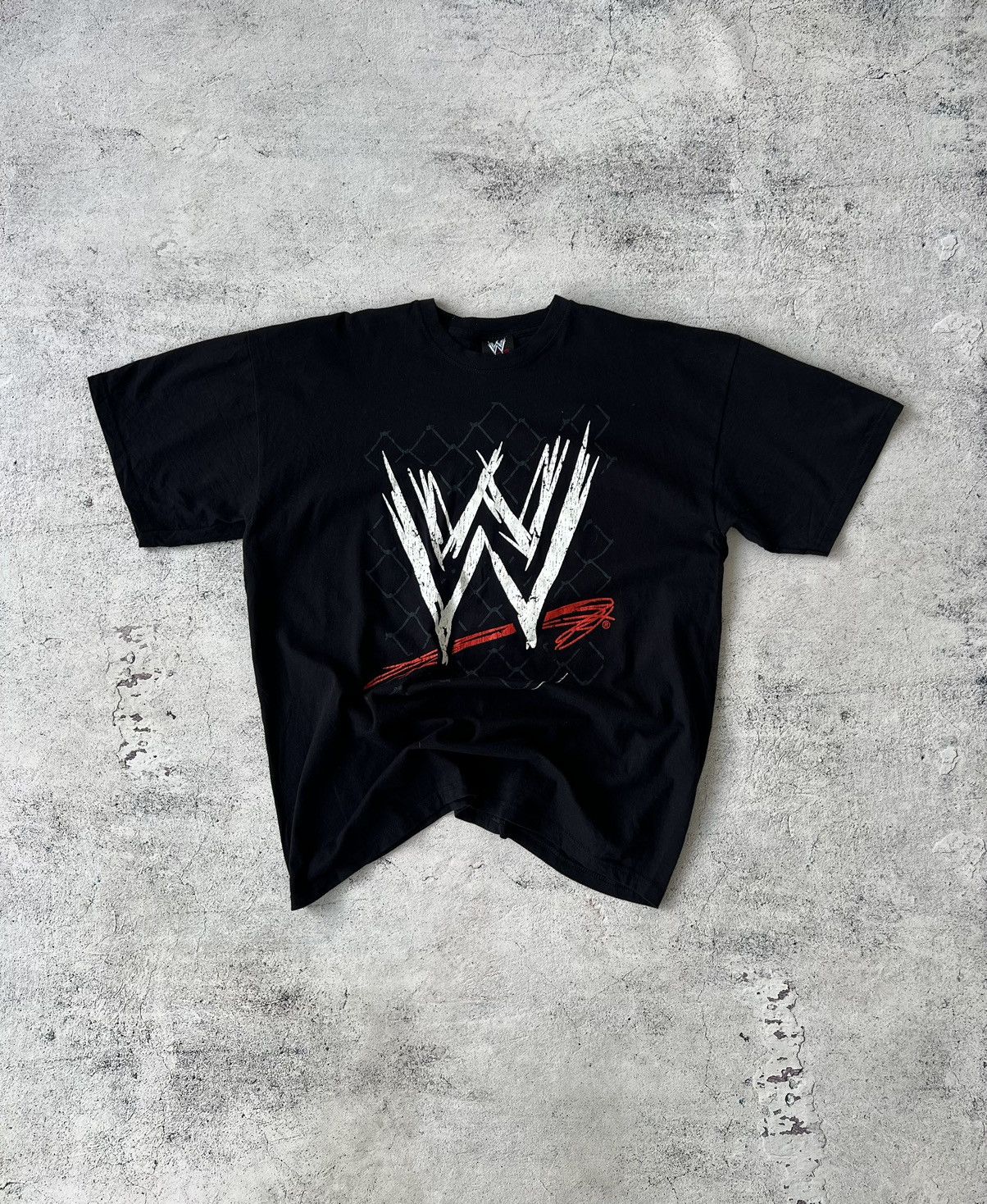 Vintage 🩸RARE🩸Vintage WWE Logo 2008 T Shirt Size US XL / EU 56 / 4 - 1 Thumbnail