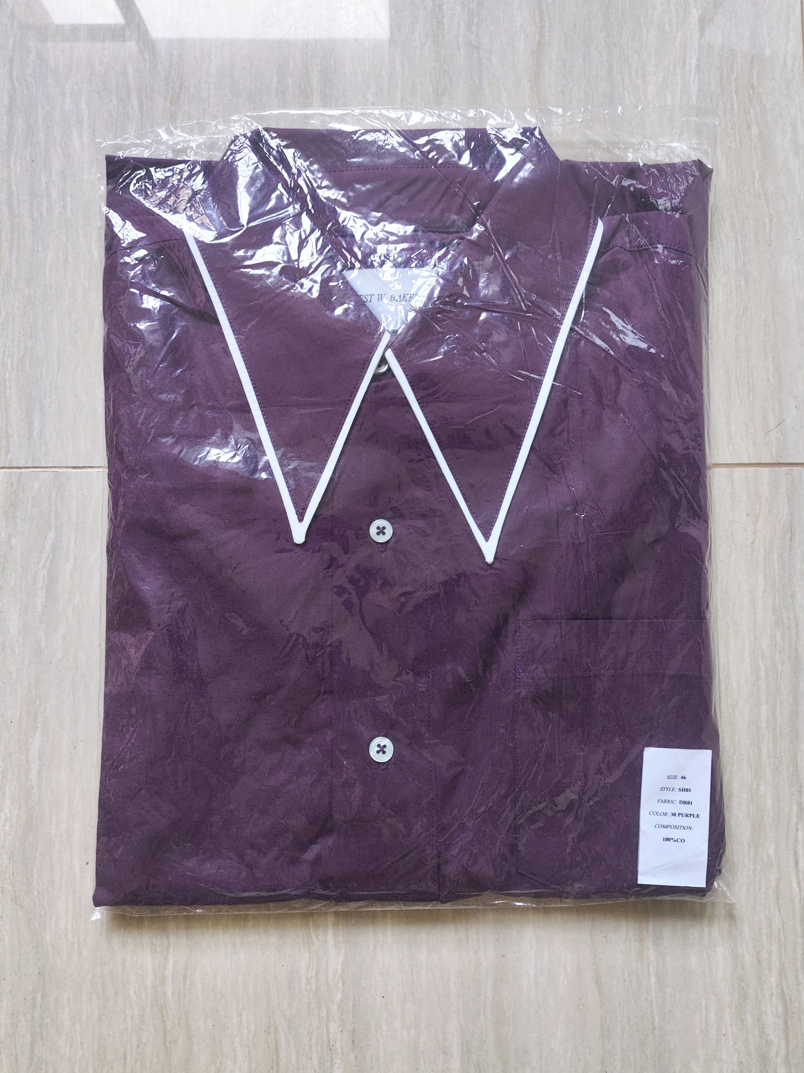 AW18 Dracula Collar Royal Purple Shirt