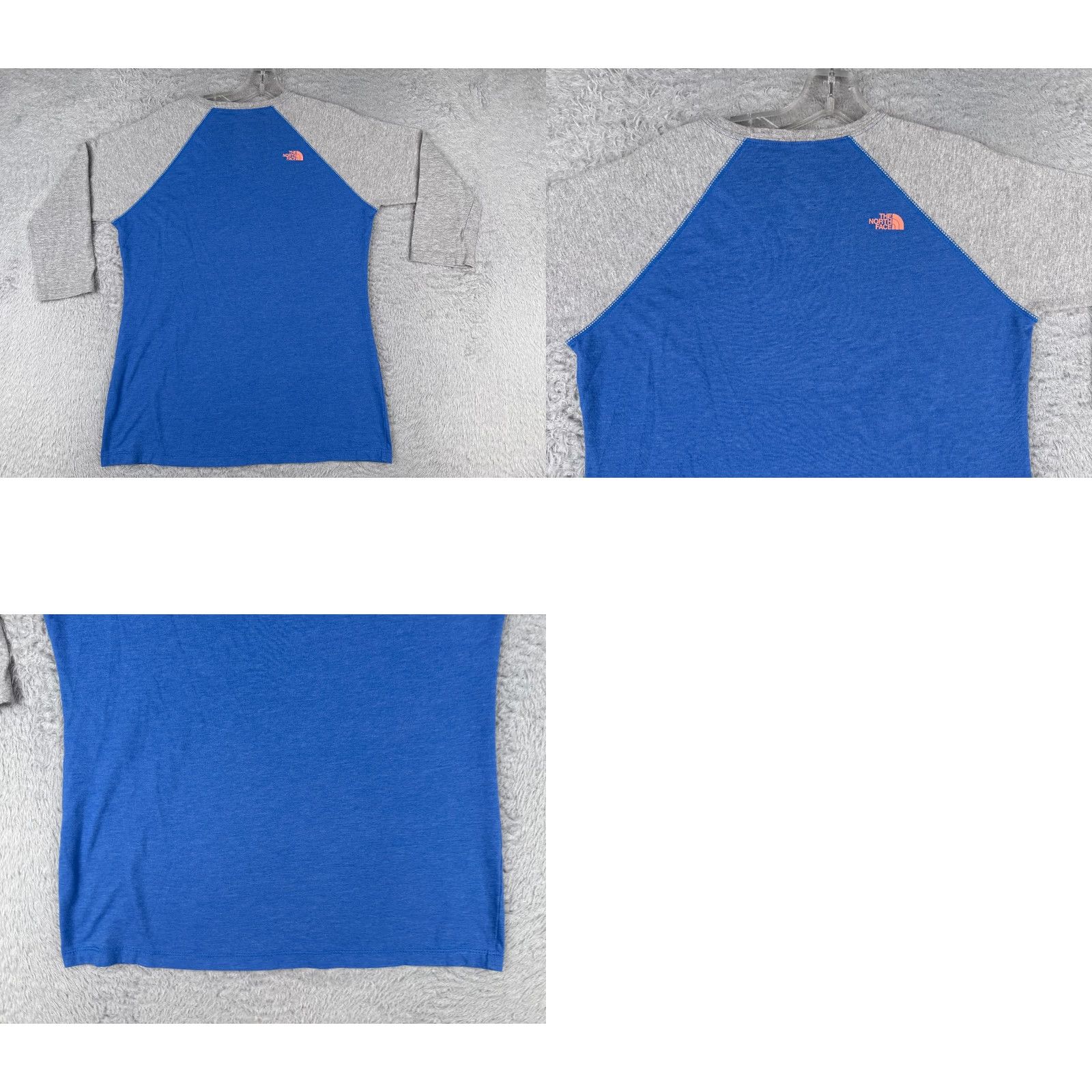 The North Face The North Face Shirt Women Medium Blue Gray 3/4 Sleeve Raglan Style Cotton Blend Size M / US 6-8 / IT 42-44 - 9 Thumbnail