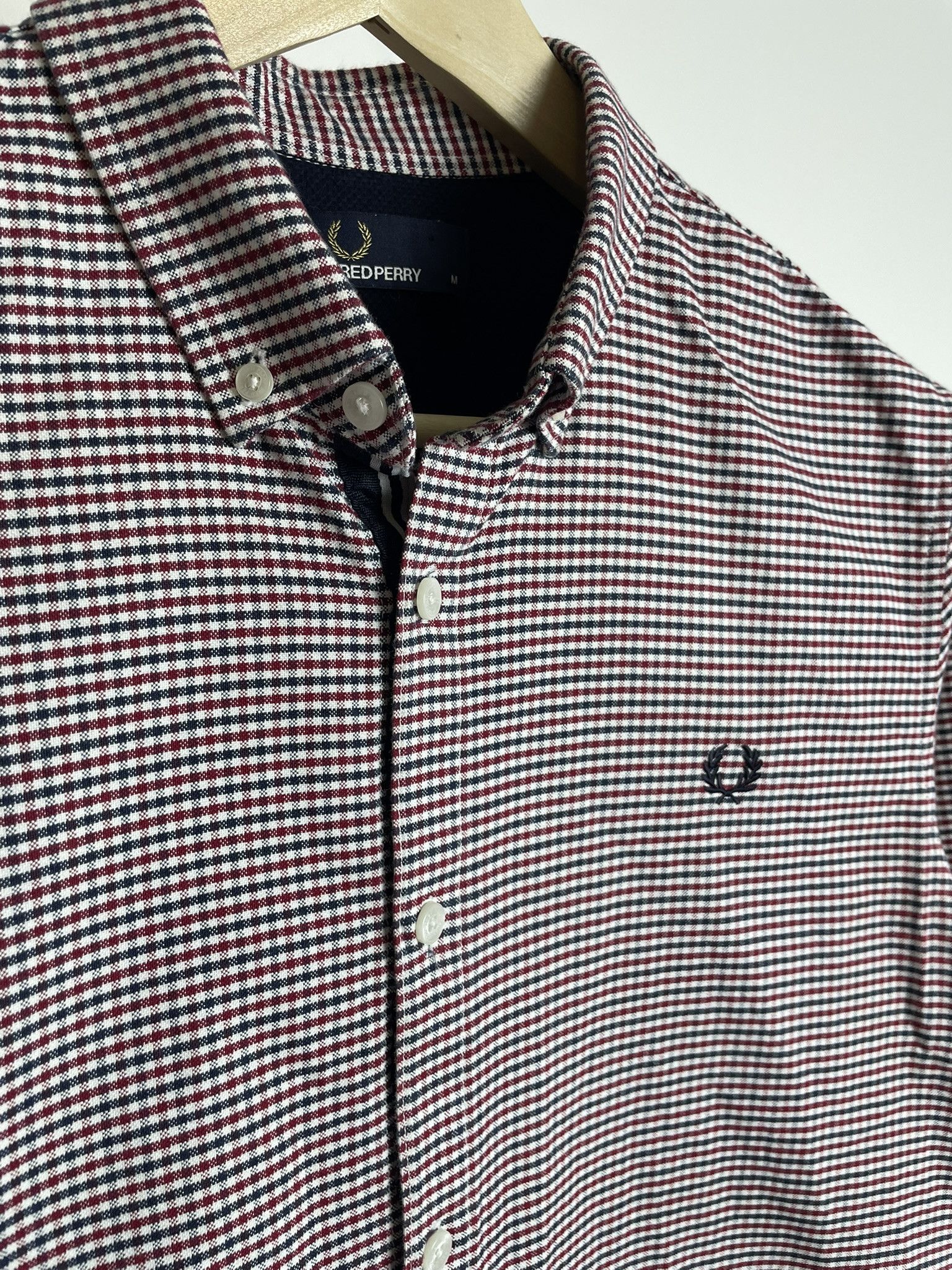 Fred Perry Fred Perry 3 Colour Oxford Gingham Shirt Size US M / EU 48-50 / 2 - 2 Thumbnail