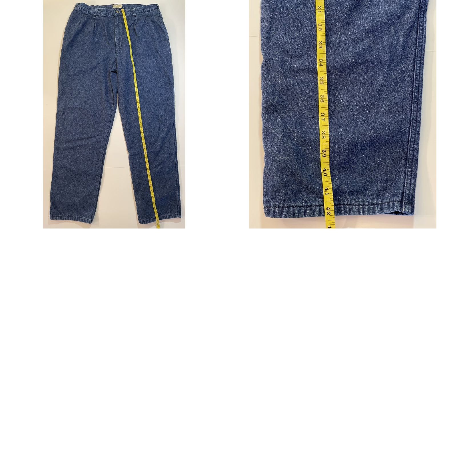 Vintage VINTAGE L.L. Bean Jeans Denim Blue 36x32 Flannel Lined Regular Mens Outdoors 90s Night Hunting USA Blues Jeans Mens Size US 36 / EU 52 - 8 Thumbnail