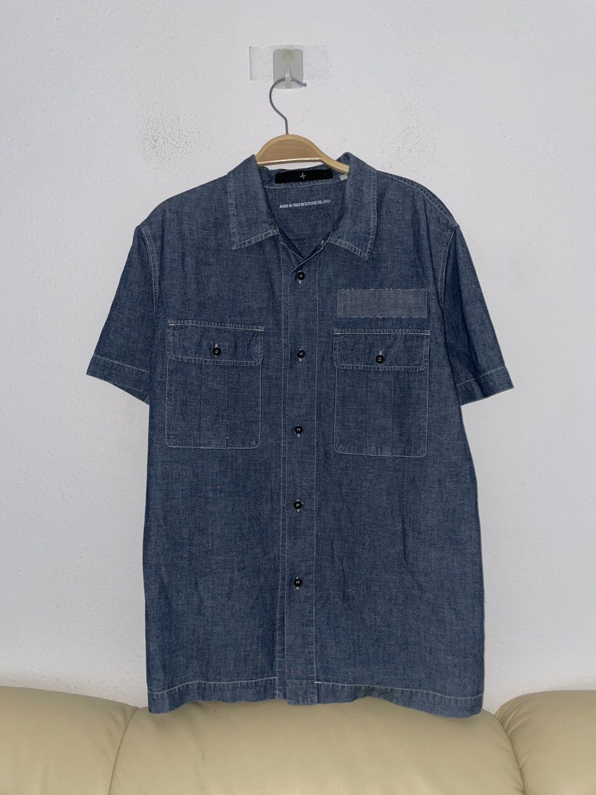 Stone Island Vintage Stone Island Denims 2002 Denim Shirt Size US L / EU 52-54 / 3 - 1 Thumbnail