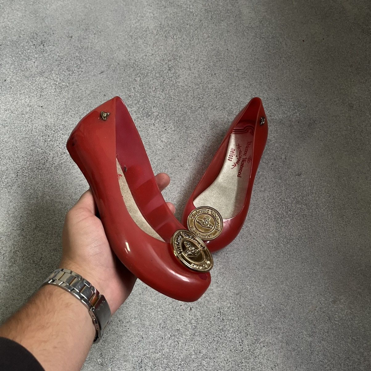 Melissa × Vivienne Westwood Vivienne Westwood Mellisa Anglomania Balet Orb Flats Size US 7 / IT 37 - 1 Thumbnail