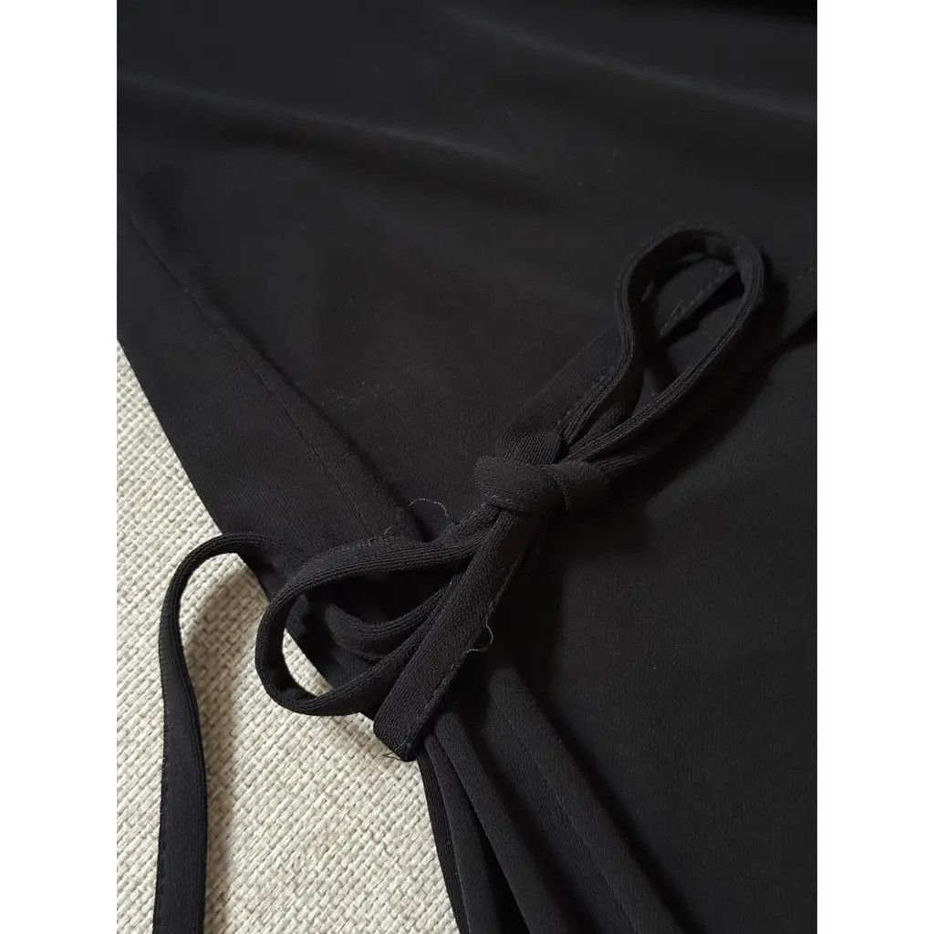 Dolce & Gabbana Dolce & Gabbana Black Wrap Halter Maxi Dress Size IT 4 Size S / US 4 / IT 40 - 5 Thumbnail