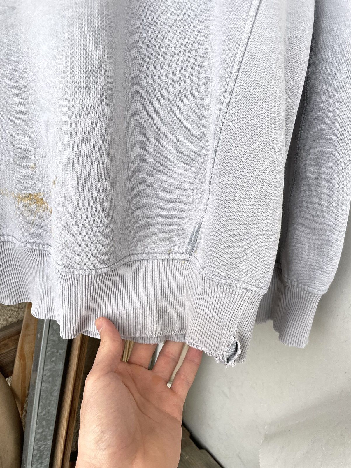 Nike Vintage Y2K Nike Big Logo Distressed Trashed Sweatshirt Size US XL / EU 56 / 4 - 15 Thumbnail