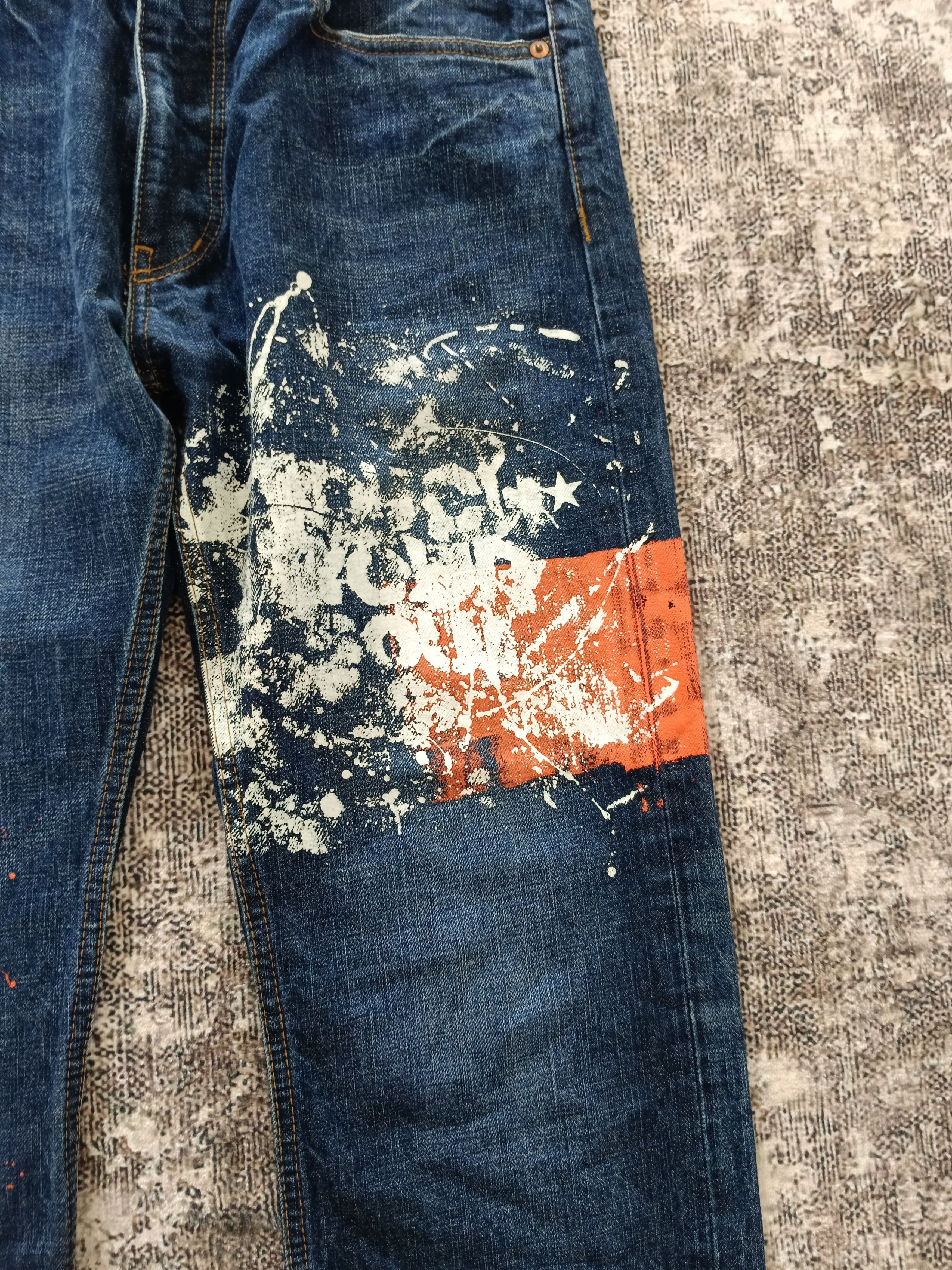 Tommy Hilfiger VINTAGE 90s SPLATTED TOMMY HILFIGER+ DRAGON Size US 32 / EU 48 - 3 Thumbnail