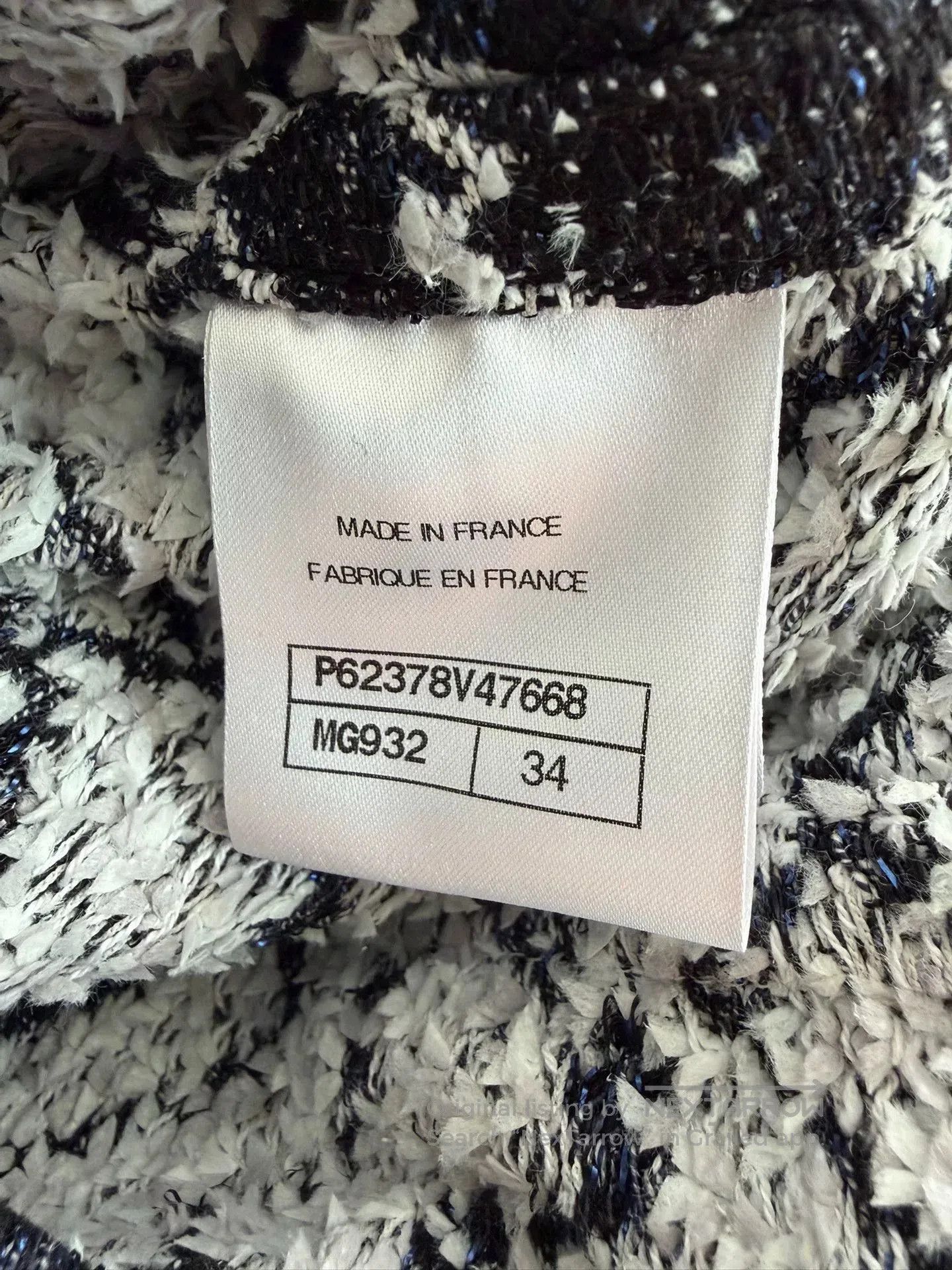 Chanel Chanel Blue White Tweed Pocket Coat. Size US XS / EU 42 / 0 - 6 Thumbnail