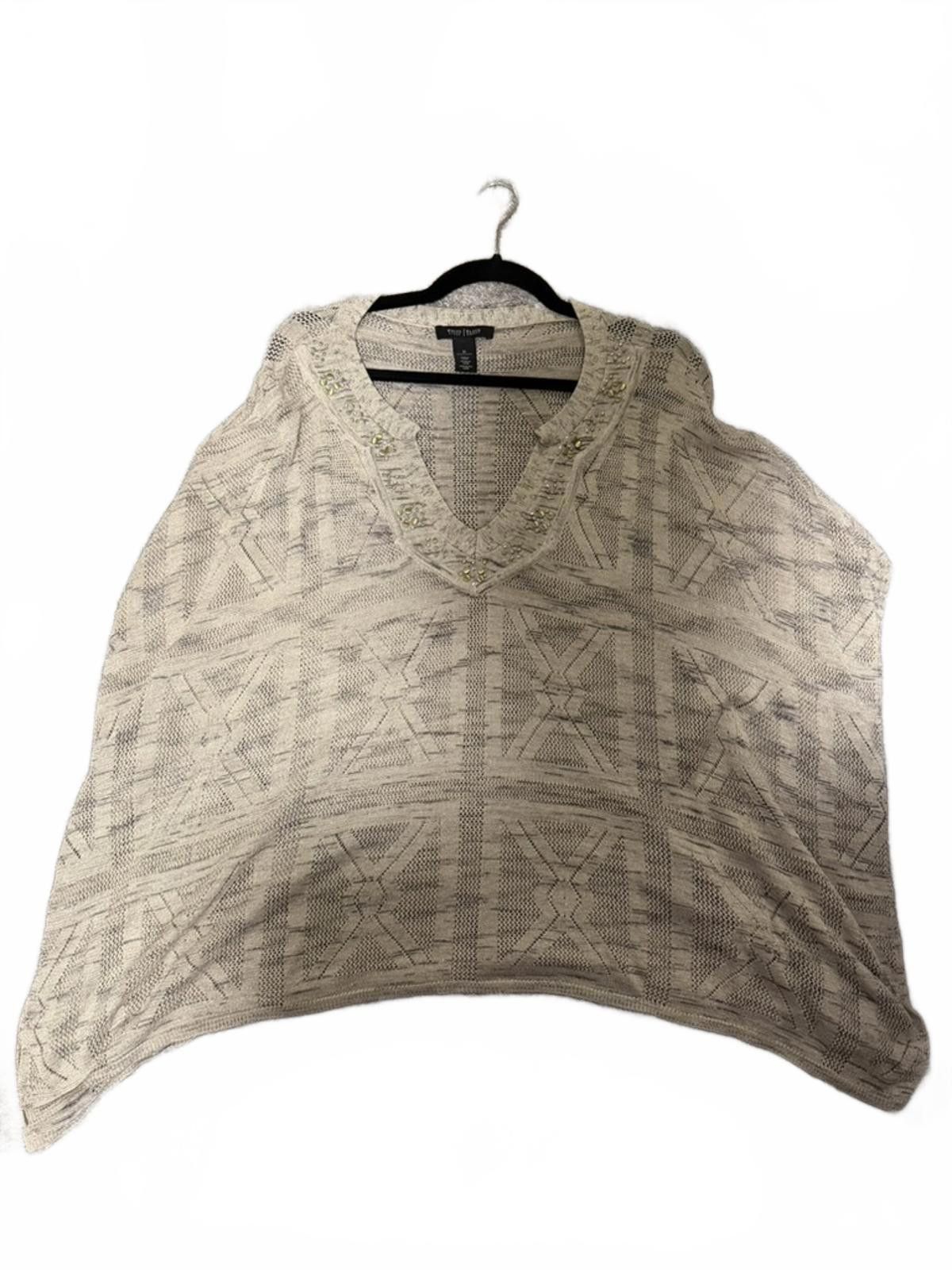 Other White House Black Market Beige Poncho Sweater Size M Size M / US 6-8 / IT 42-44 - 3 Thumbnail