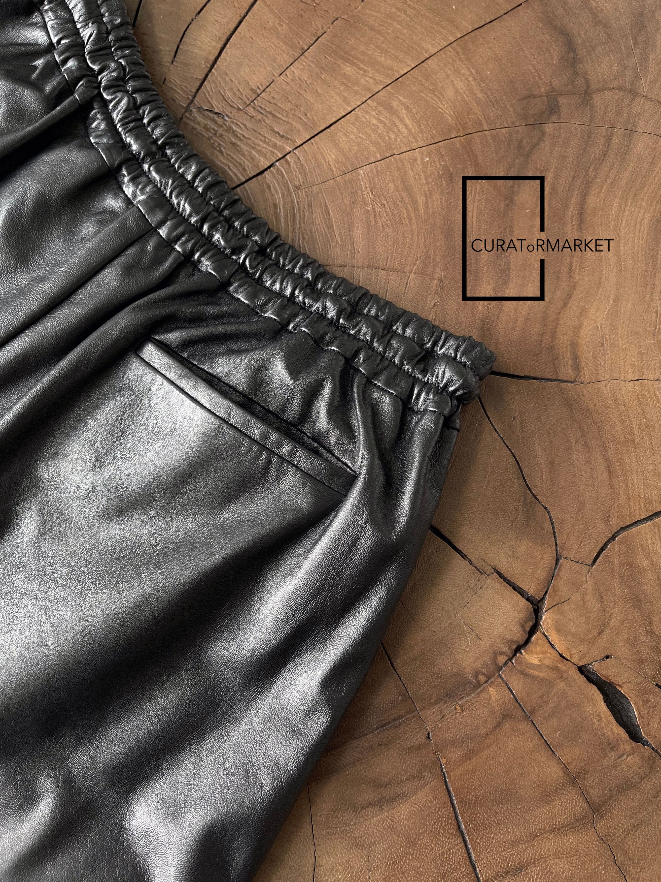 Jil Sander EU46 $4000 Butter Soft Ovine Lamb Leather Runway Shorts SS24 Size US 30 / EU 46 - 3 Thumbnail