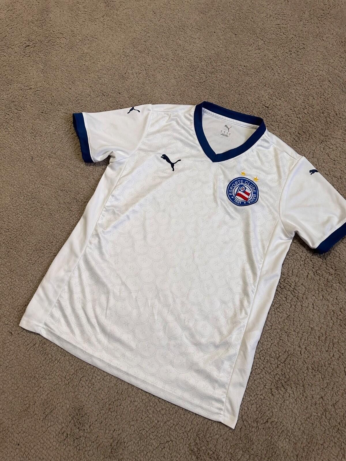 Puma ESPORTE CLUB BAHIA 2025/26 HOME FOOTBALL SHIRT SOCCER JERSEY Size US M / EU 48-50 / 2 - 2 Thumbnail