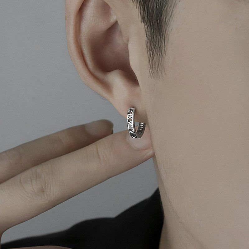 Jewelry Roman New Design Earrings One Pairs Chrome Jewelry Size ONE SIZE - 1 Thumbnail