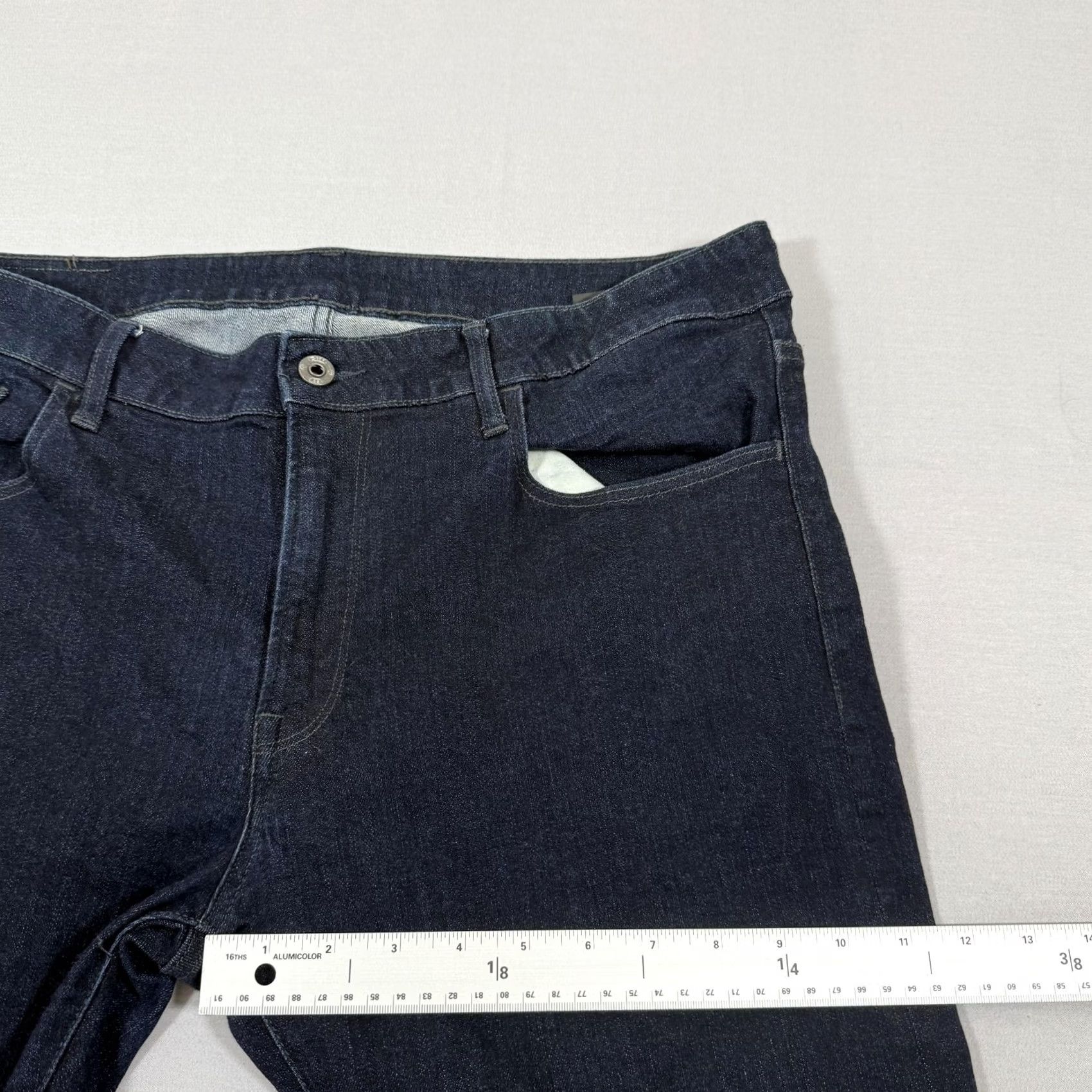 G-Star G-Star Jeans Mens 36x30 Blue Deconstructed Slim Straight Denim Pants Stretch Raw Jeans Size US 36 / EU 52 - 7 Thumbnail