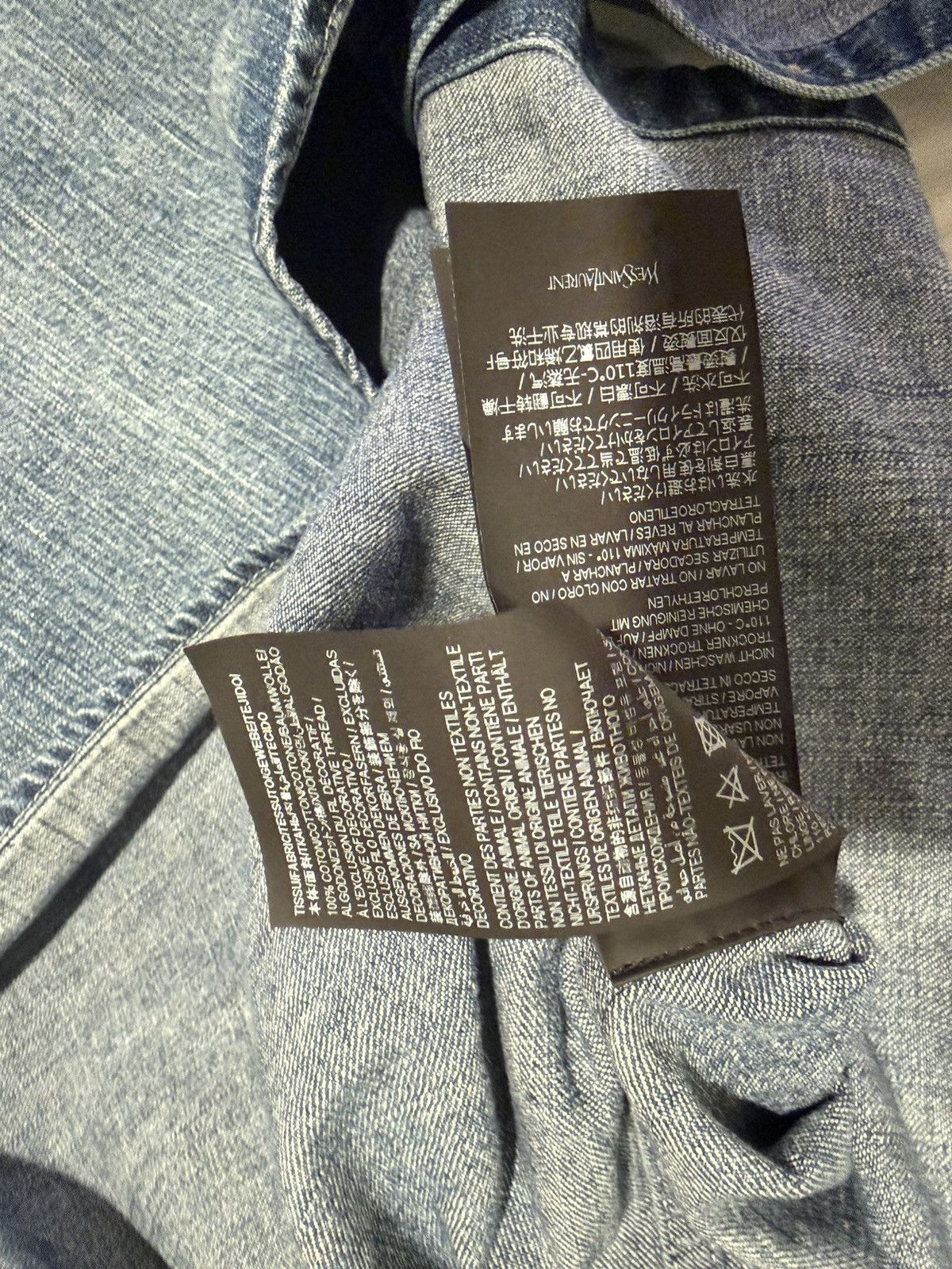Saint Laurent Paris Saint laurent mens 2024 denim shirt. XXL. $1290 Size US XL / EU 56 / 4 - 3 Thumbnail