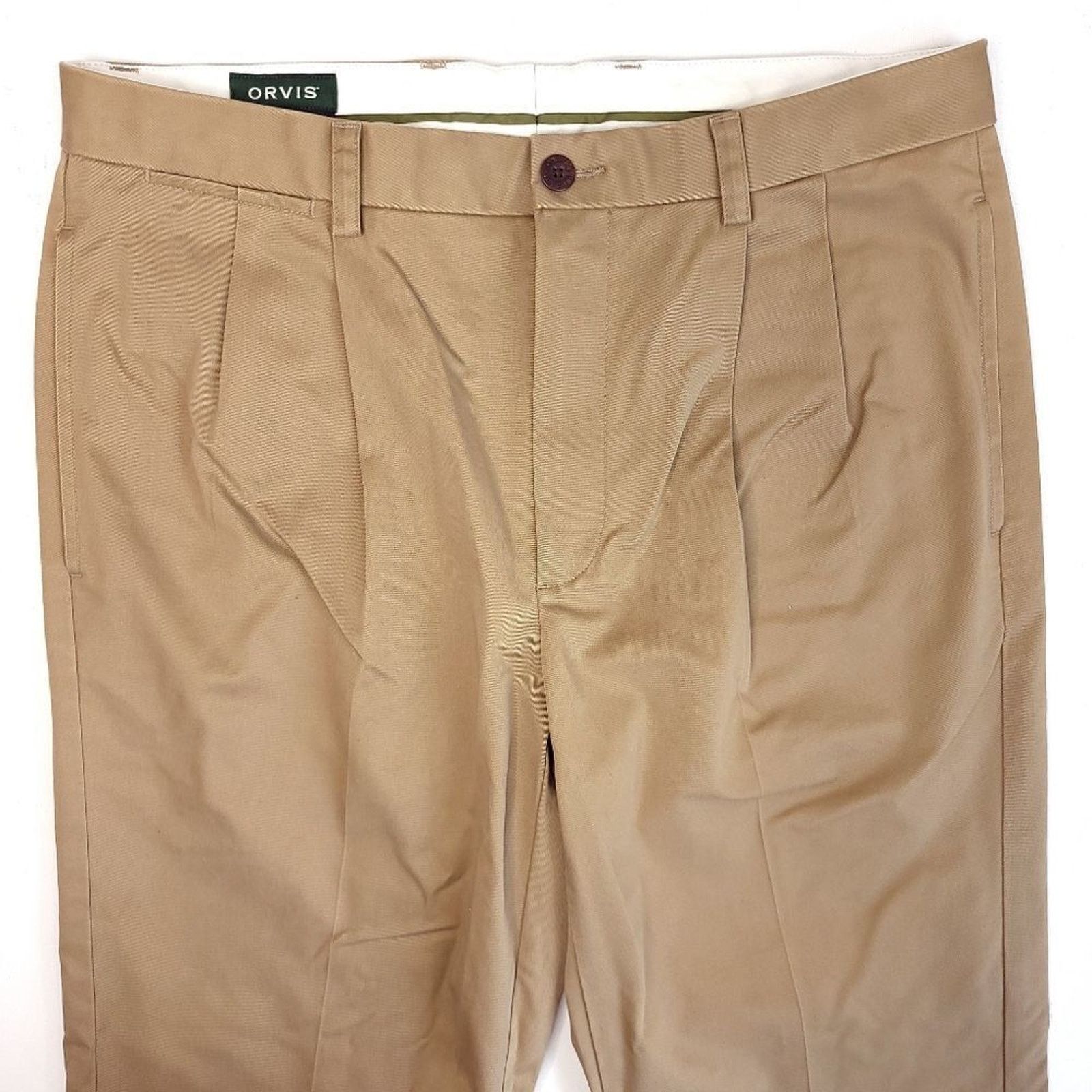 Orvis Orvis Stretch Chino Pants Mens Size 34x28 Khaki Outdoors Size US 34 / EU 50 - 2 Thumbnail