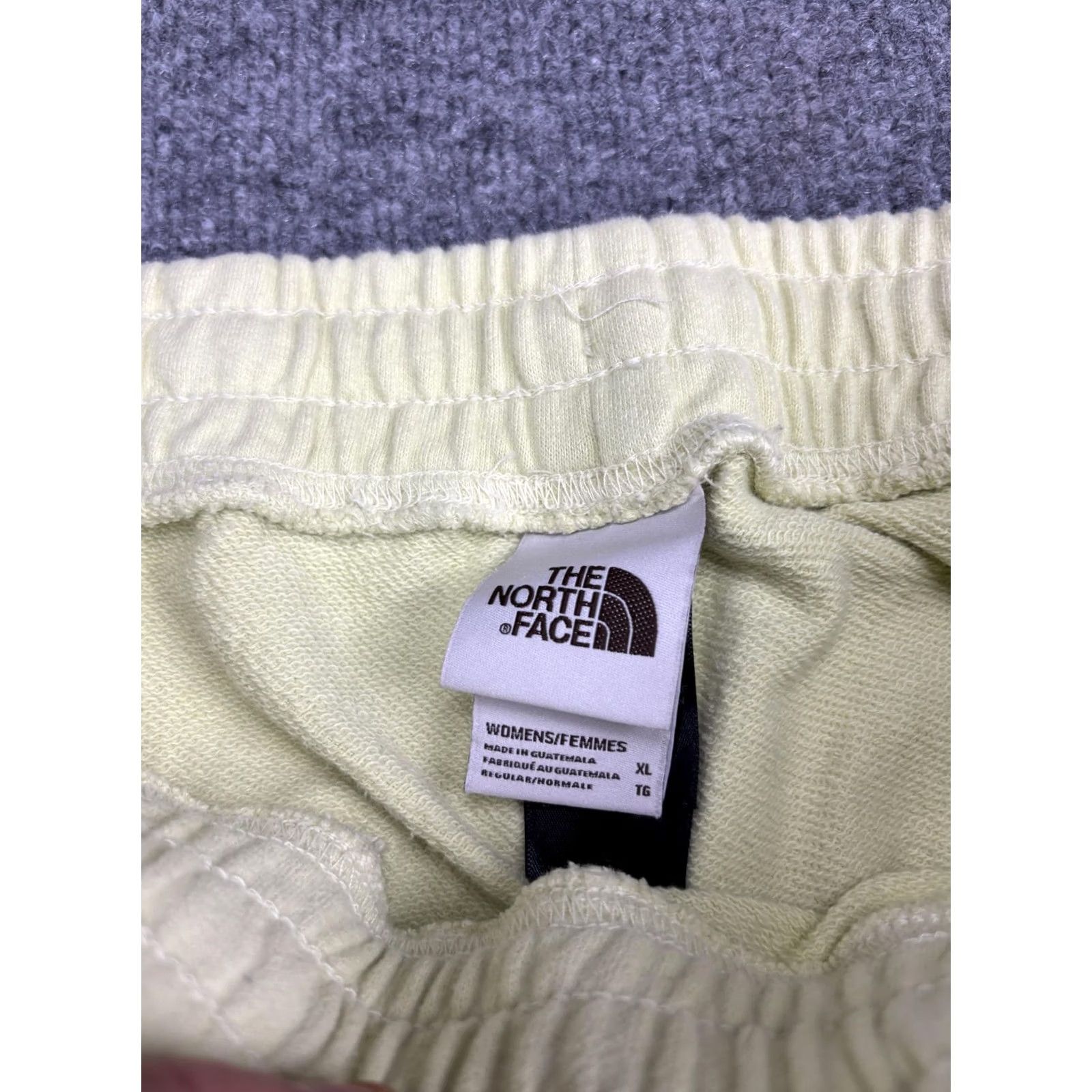 The North Face VINTAGE The North Face Sweatpants Womens XL Yellow French Terry Jogger Pants Cotton Size 40" / US 18 - 2 Thumbnail