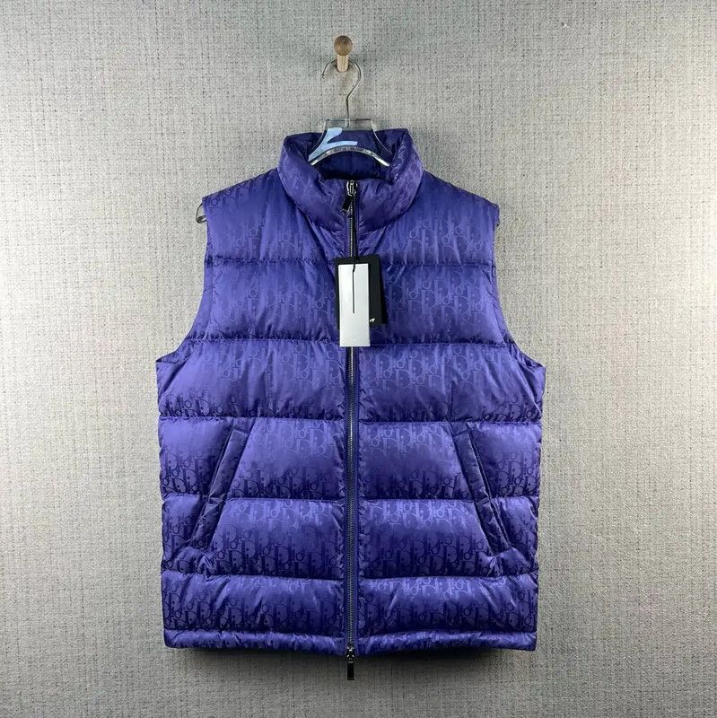 Dior Dior Logo Women’s Winter Vest in Light Purple 0089 Size L / US 10 / IT 46 - 1 Thumbnail