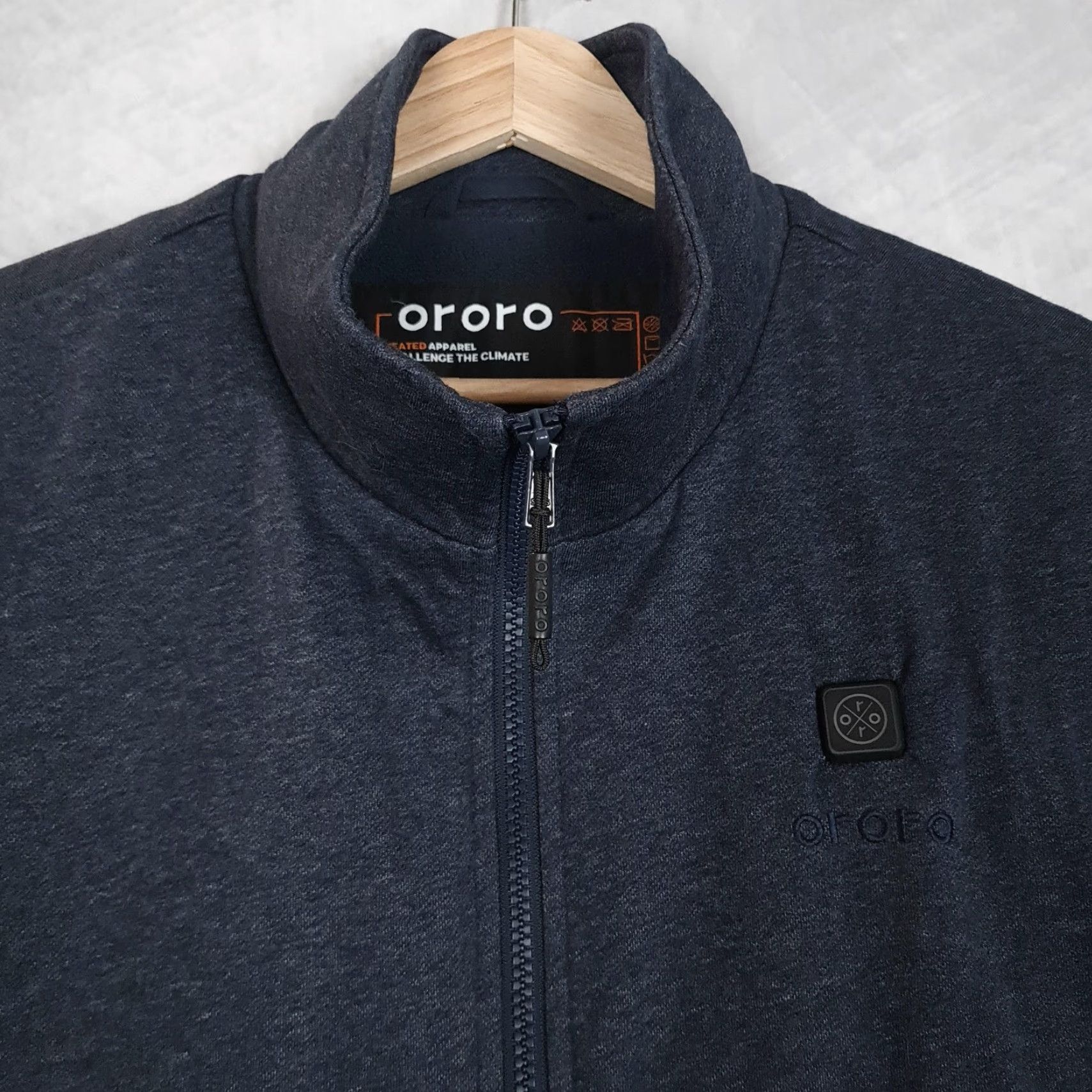 Vintage Ororo Vest Mens 3XL Blue Heated Fleece Full Zip Stand Collar Workwear Thermal Size US XXL / EU 58 / 5 - 2 Thumbnail
