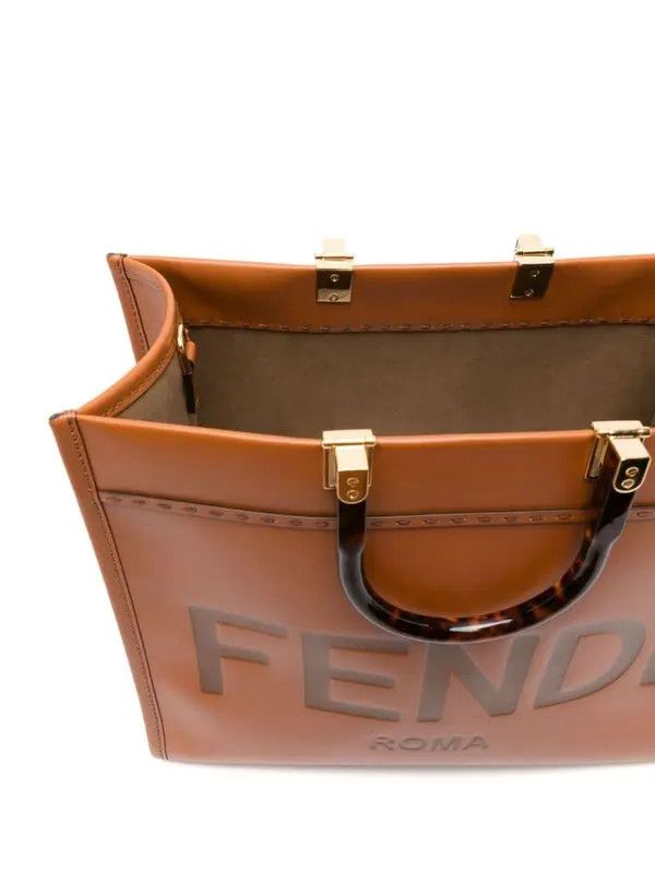 Fendi o1s1wg111225 Size: OS/ Sunshine Large in Brown Size ONE SIZE - 4 Thumbnail