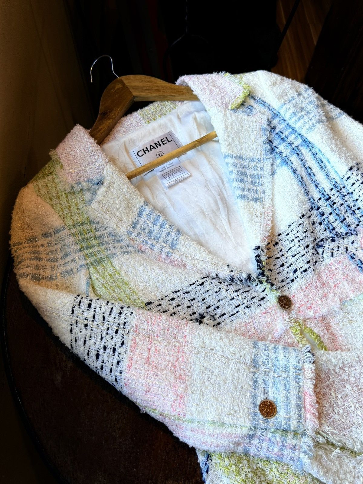 Chanel Chanel Multicolor Checked Tweed Floral Brooch Size XS / US 0-2 / IT 36-38 - 10 Thumbnail
