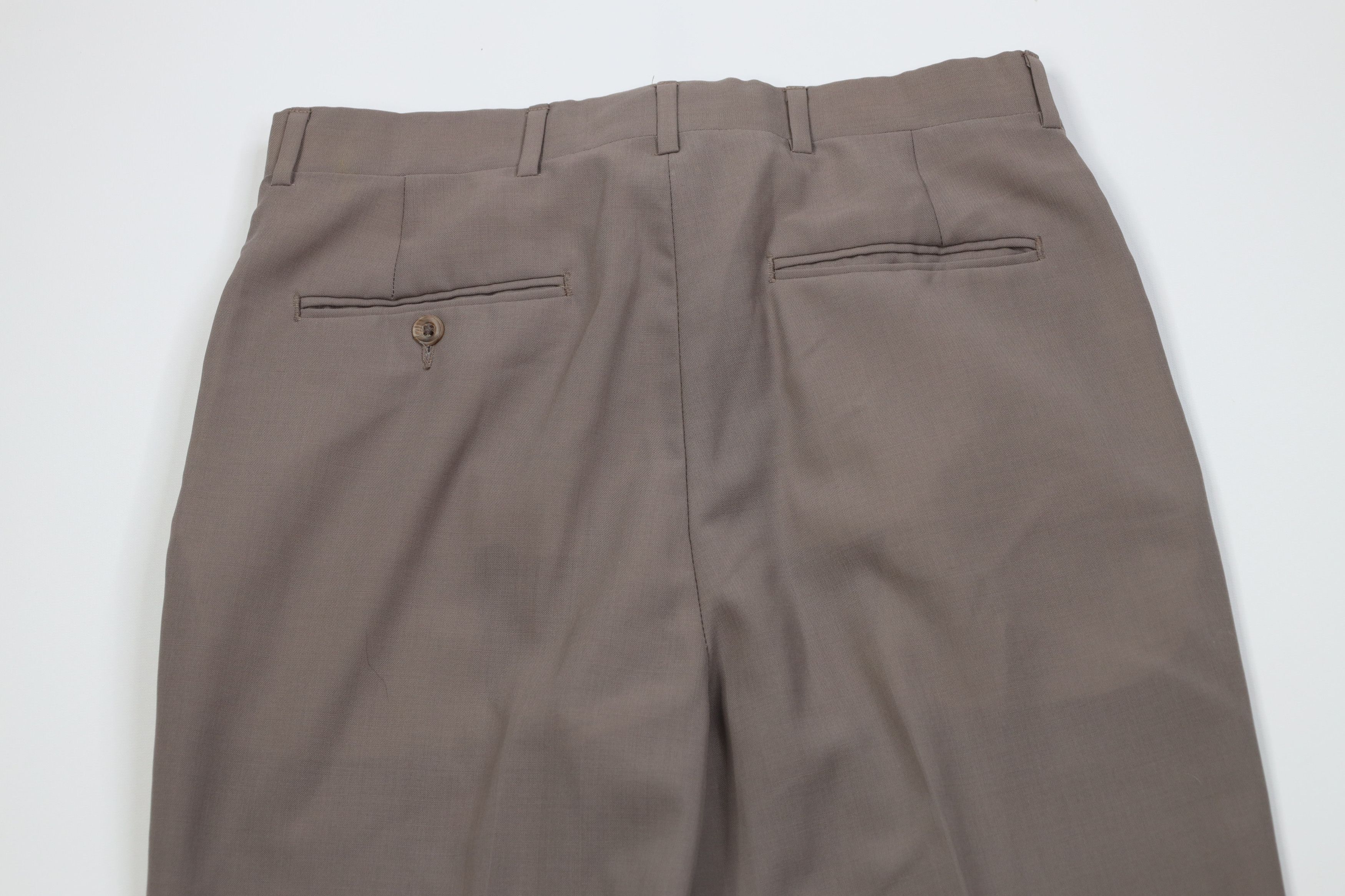 Vintage Vintage 70s Streetwear Blend Knit Wide Leg Chino Pants USA Size US 32 / EU 48 - 11 Thumbnail