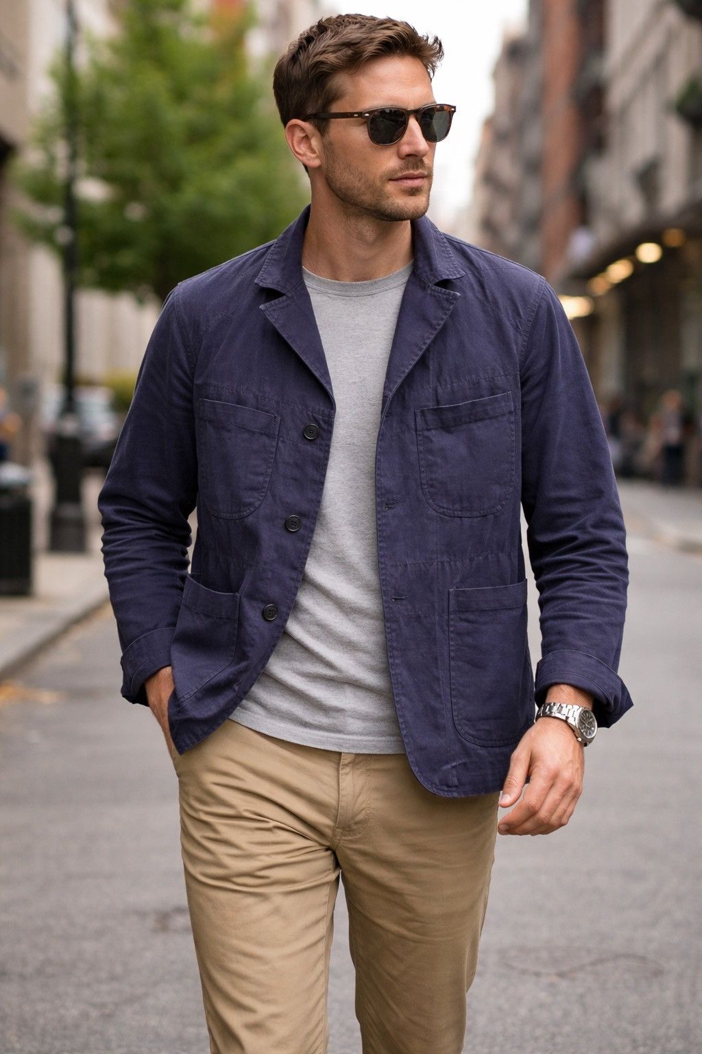 Engineered Garments ENGINEERED GARMENTS Navy Bedford Jacket Made inUSA Nepenthes Size US S / EU 44-46 / 1 - 1 Thumbnail