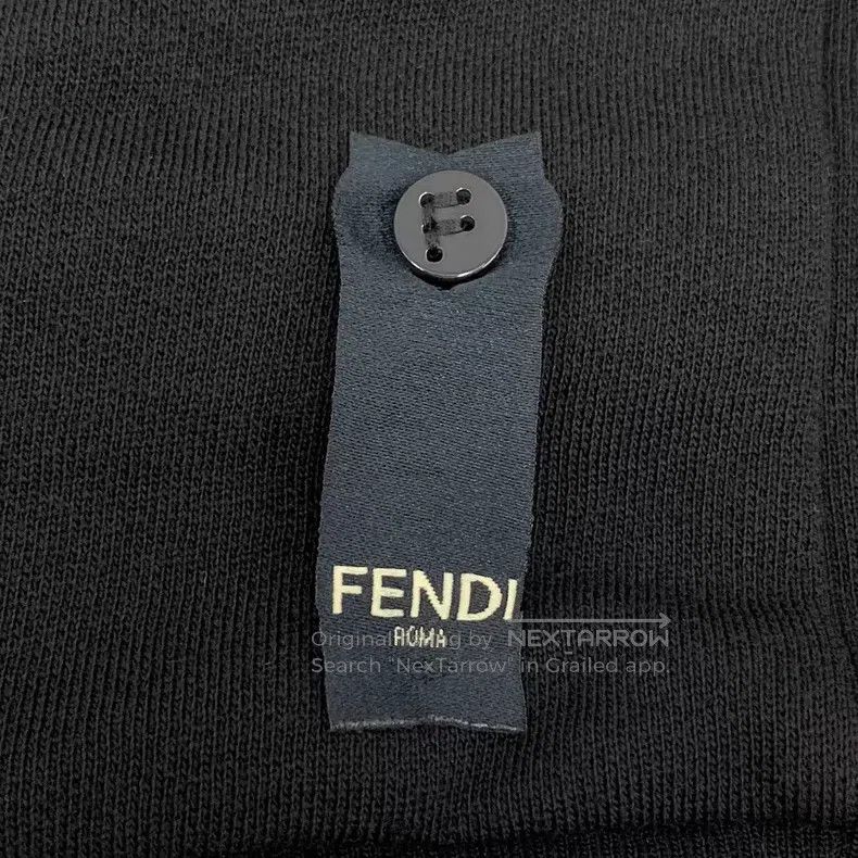 Fendi Fendi Black Wool Hooded Drawstring Long Sleeve Zipper Swea Size US S / EU 44-46 / 1 - 5 Thumbnail