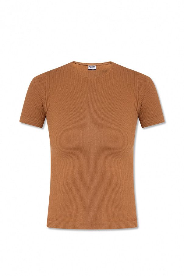 Balenciaga o1bcso1str0425 Cropped T-Shirt in Beige Size XS / US 0-2 / IT 36-38 - 2 Thumbnail